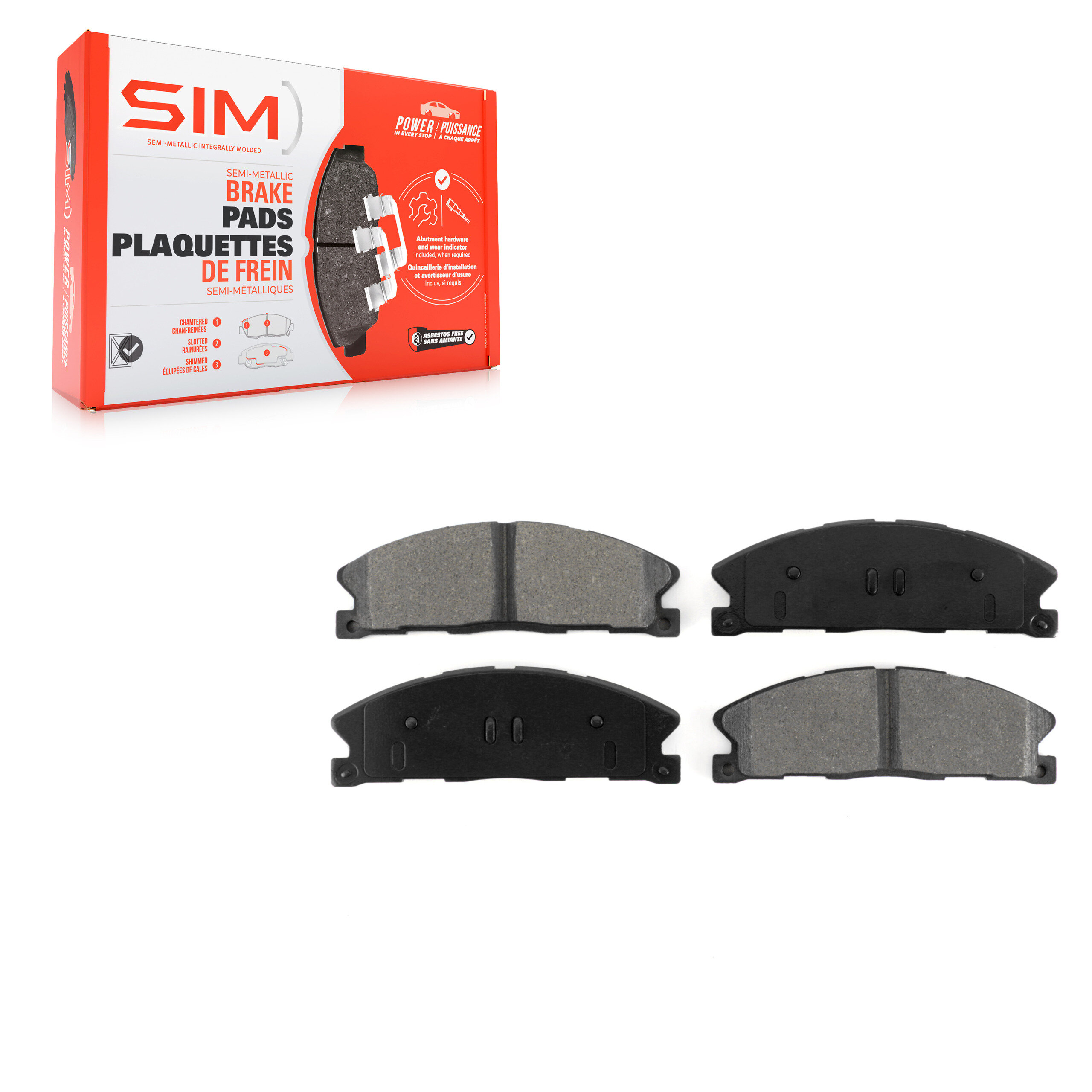 SIM - SIM-1611 - Front Disc Brake Pad