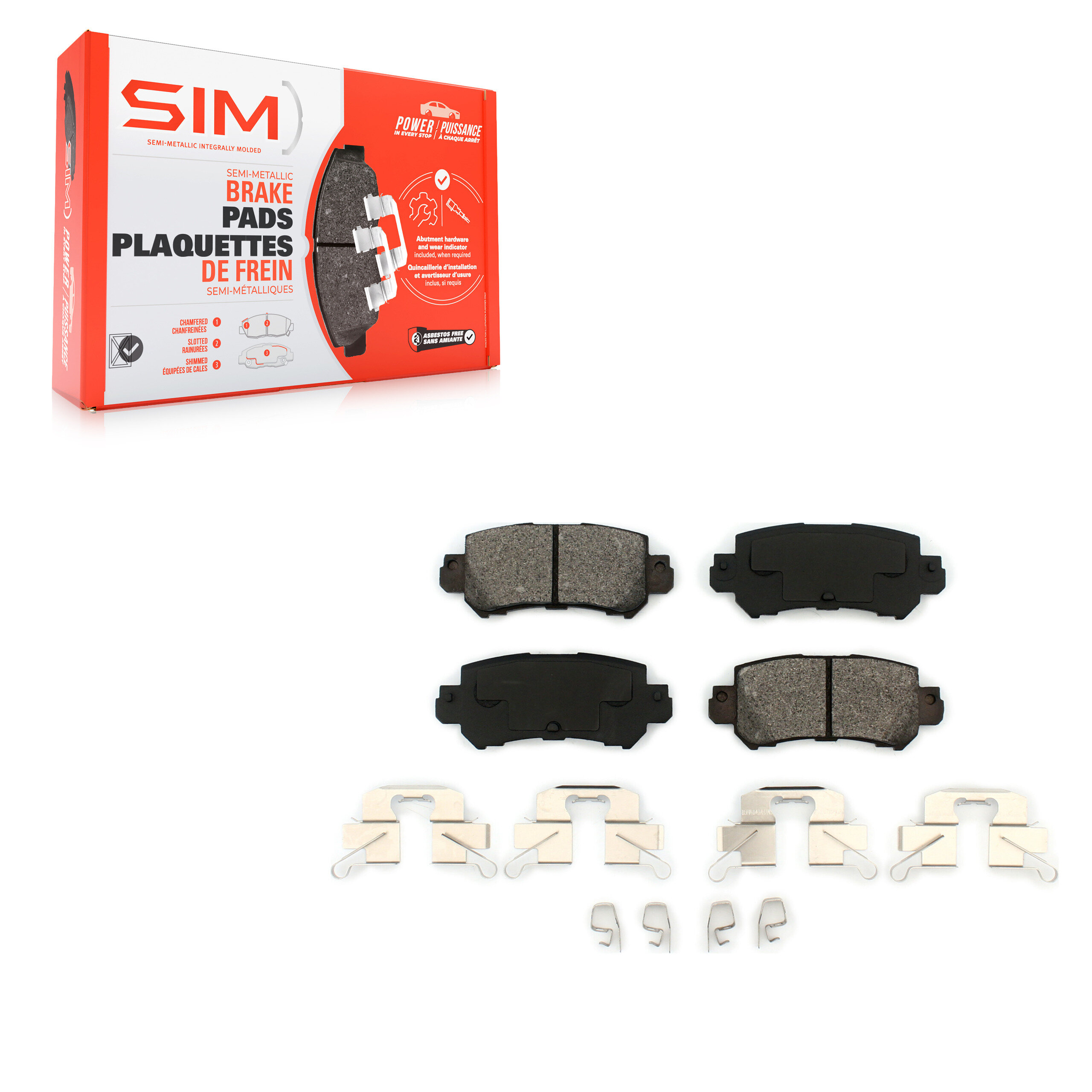 SIM - SIM-1624 - Rear Disc Brake Pad