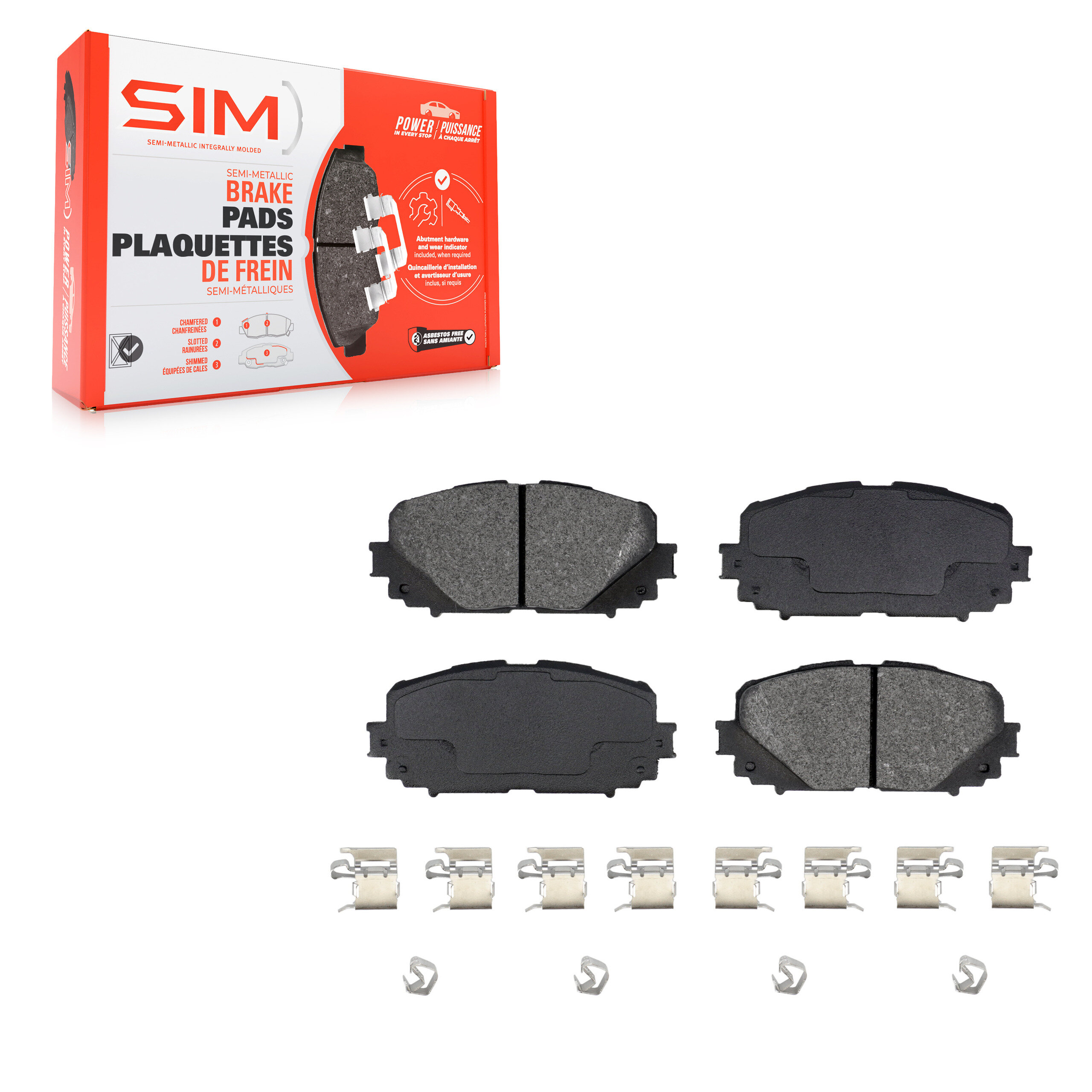 SIM - SIM-1628 - Front Disc Brake Pad