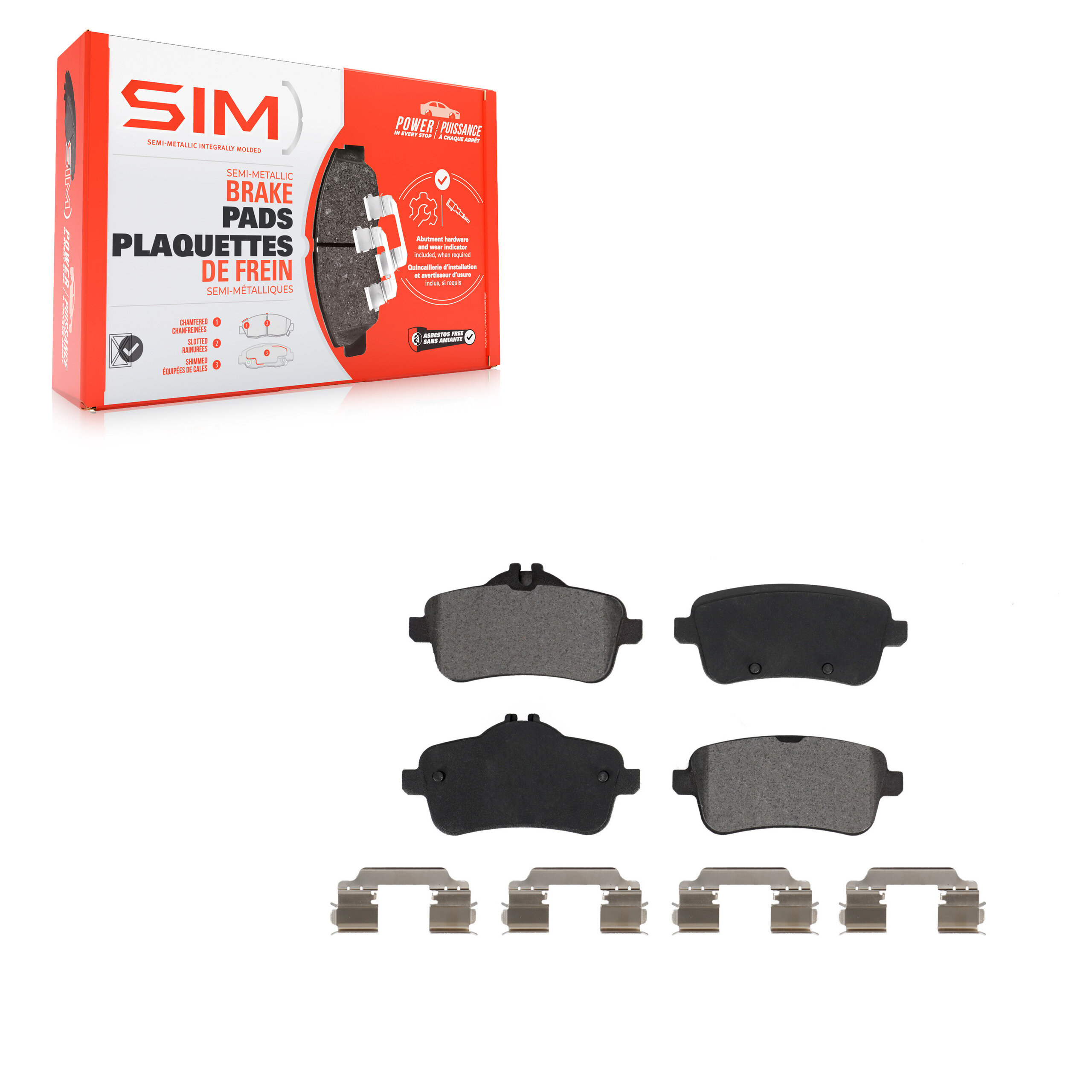 SIM - SIM-1630 - Rear Disc Brake Pad