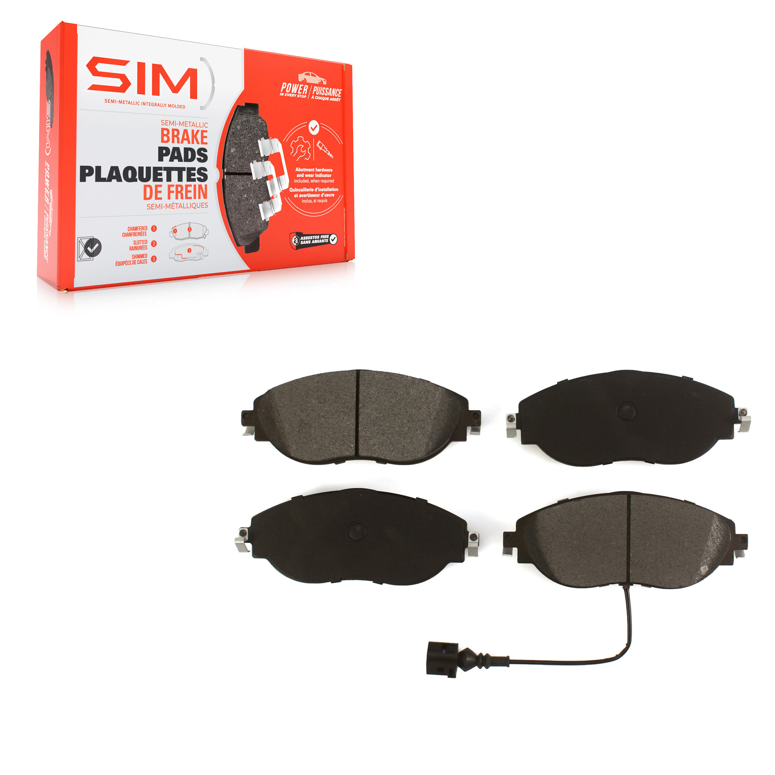 SIM - SIM-1633A - Front Disc Brake Pad