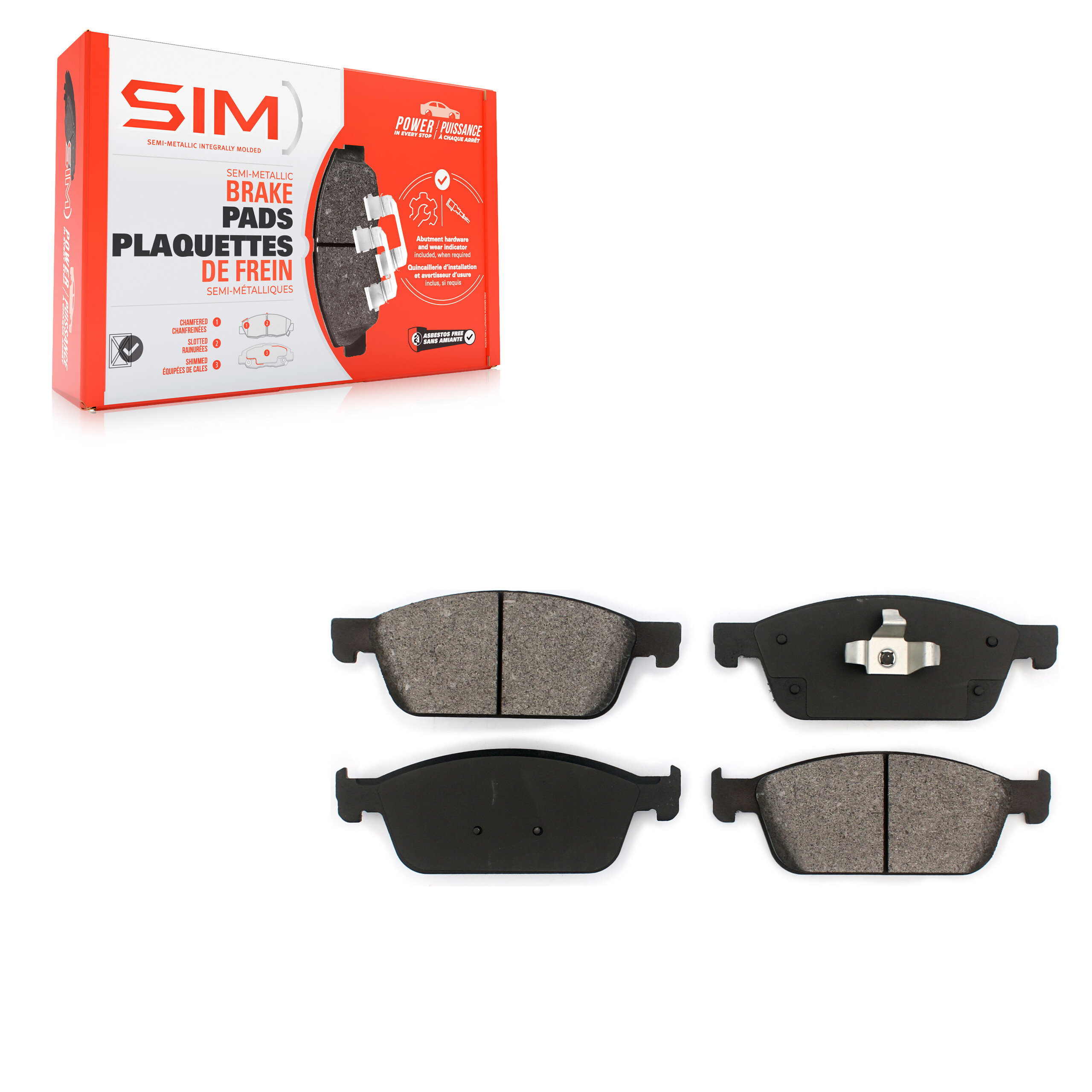 SIM - SIM-1645 - Front Disc Brake Pad