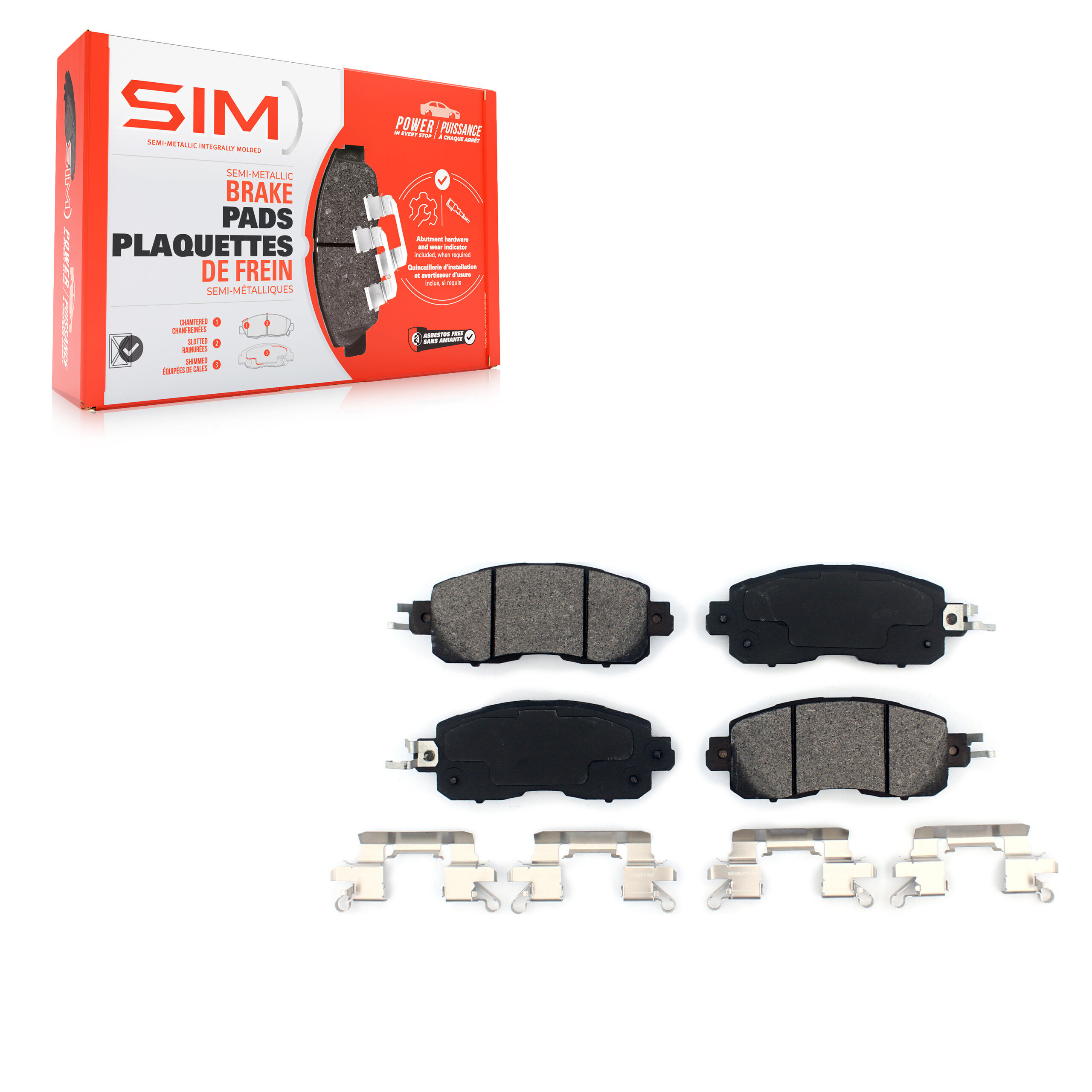 SIM - SIM-1650 - Front Disc Brake Pad