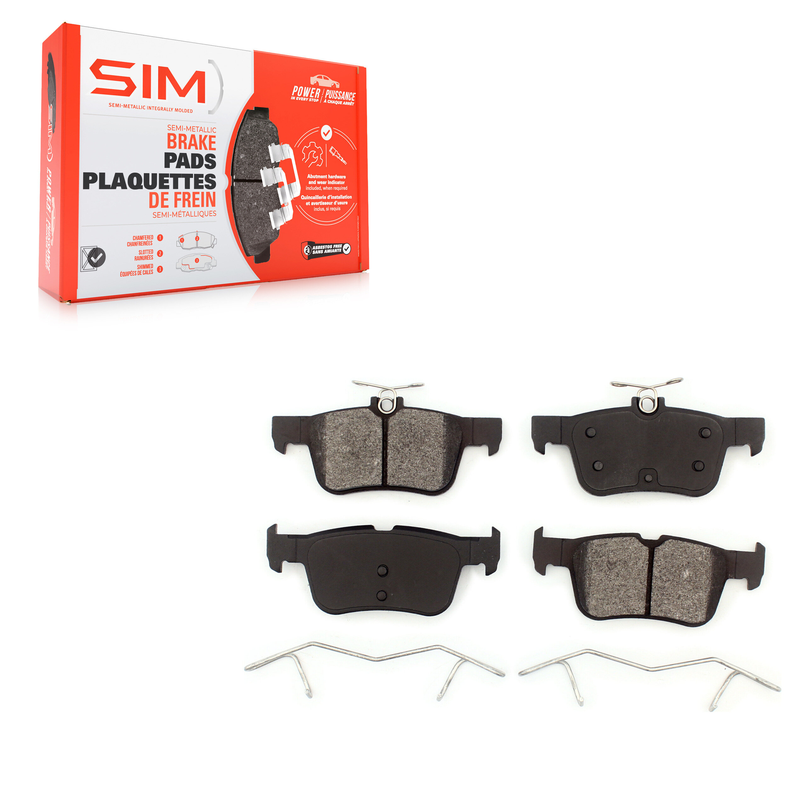 SIM - SIM-1665 - Rear Disc Brake Pad