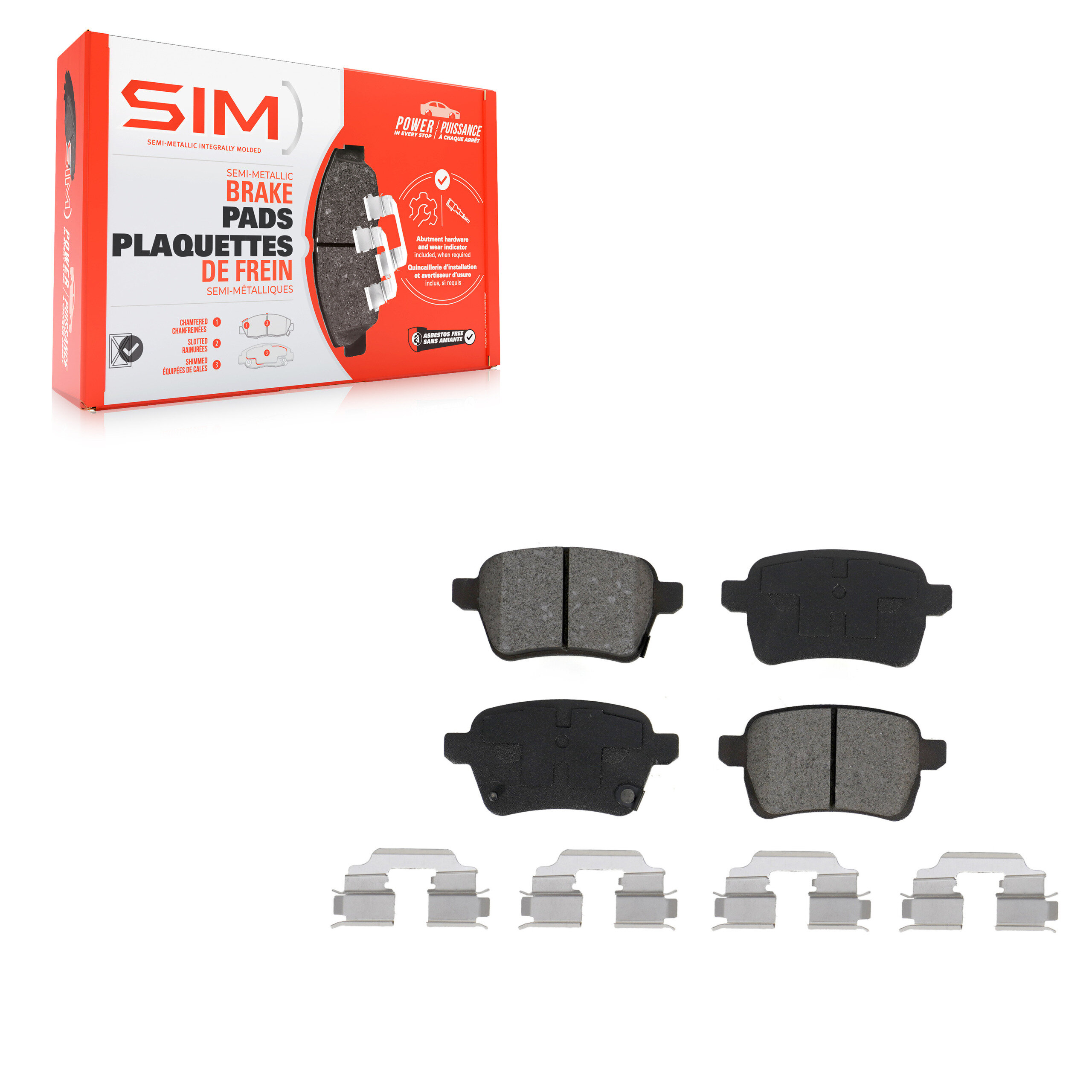 SIM - SIM-1722 - Rear Disc Brake Pad