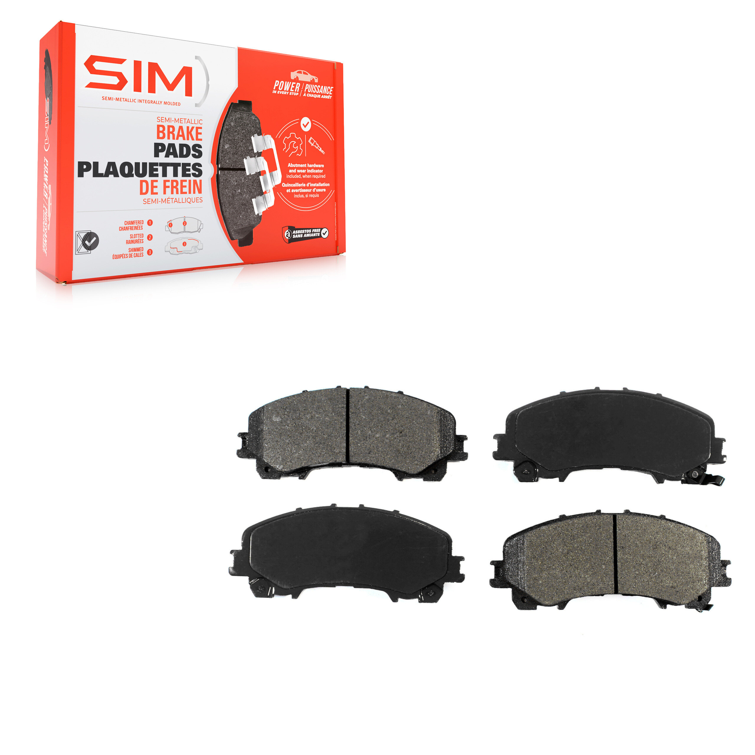 SIM - SIM-1736 - Front Disc Brake Pad