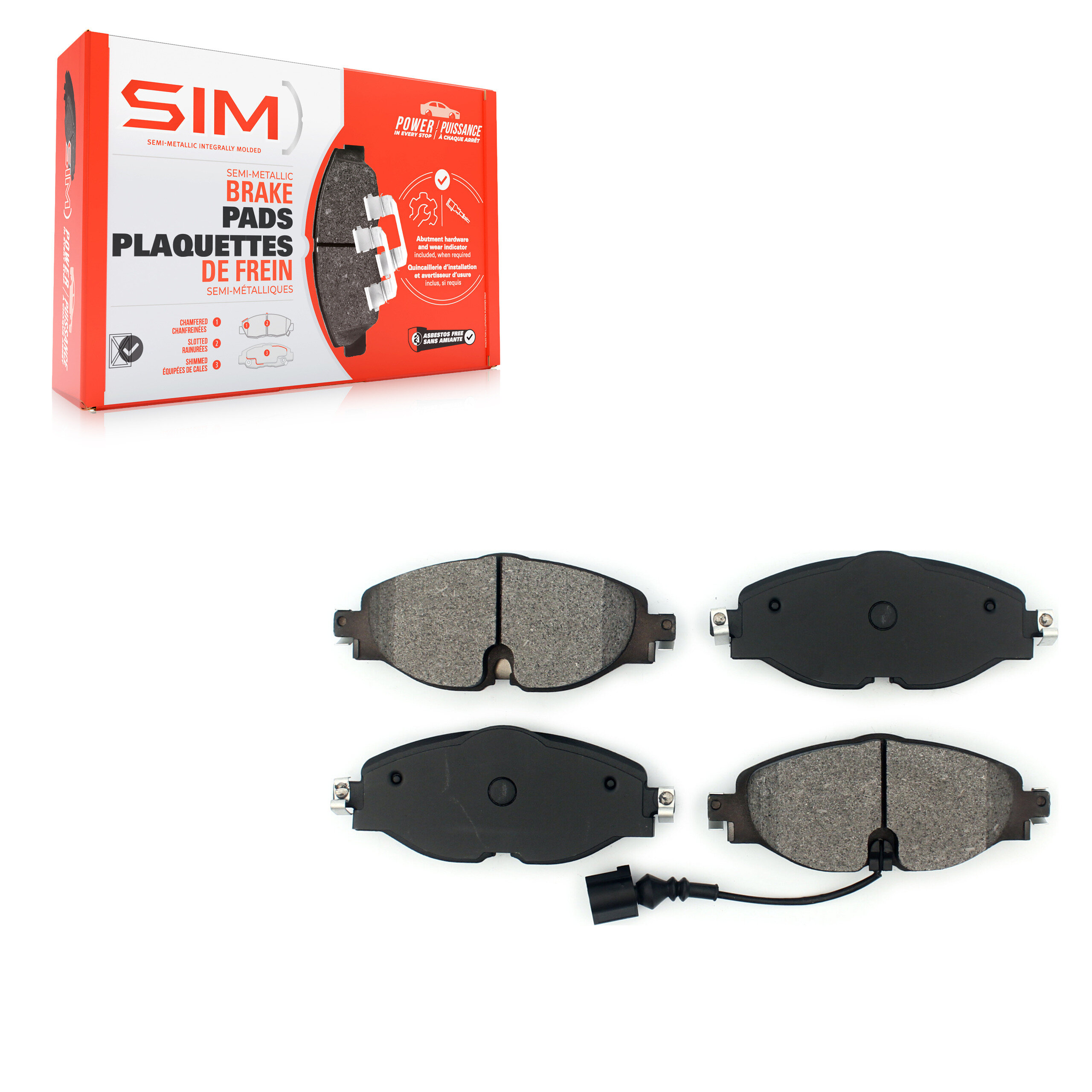 SIM - SIM-1760A - Front Disc Brake Pad