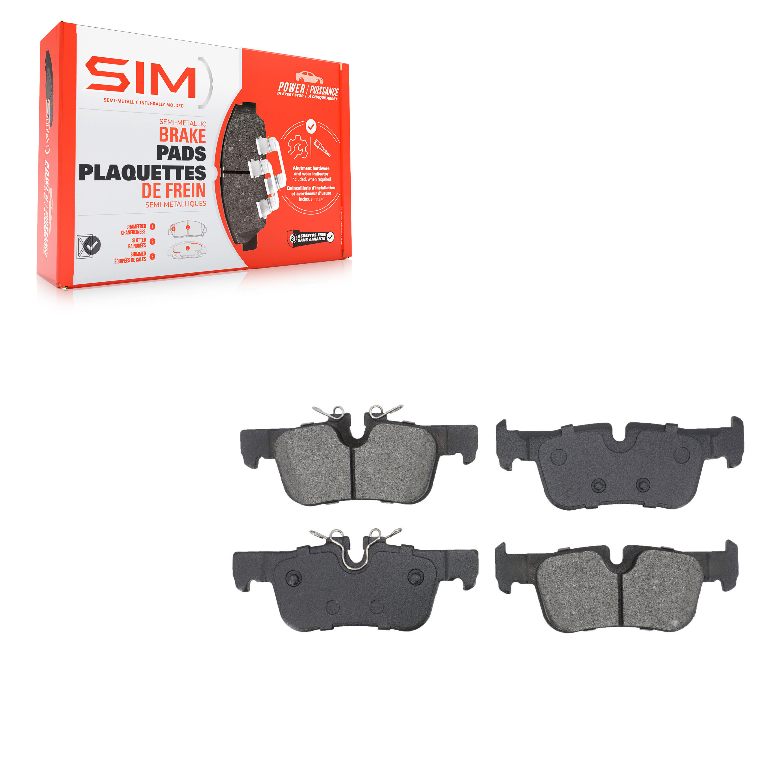 SIM - SIM-1762 - Rear Disc Brake Pad