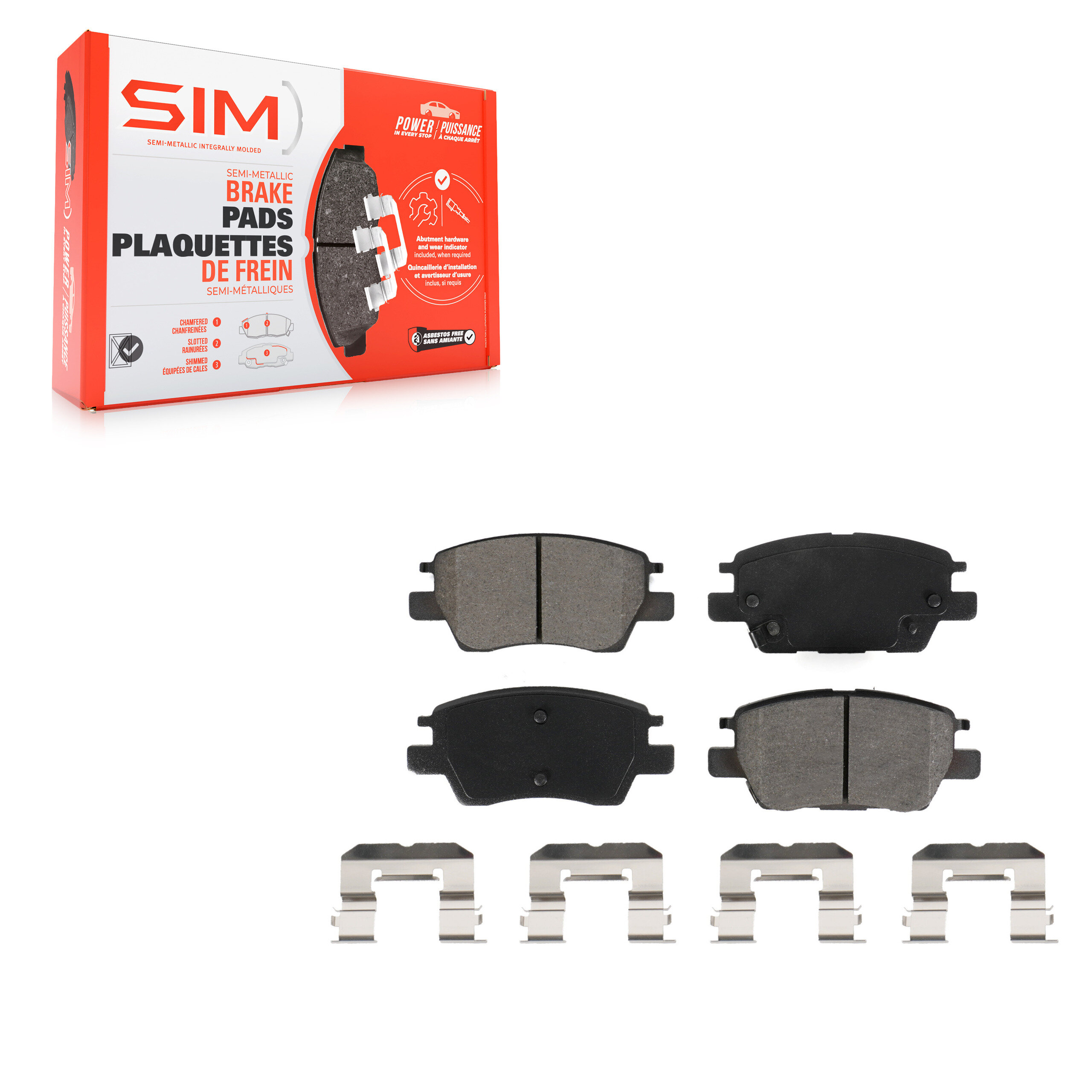 SIM - SIM-1844 - Front Disc Brake Pad