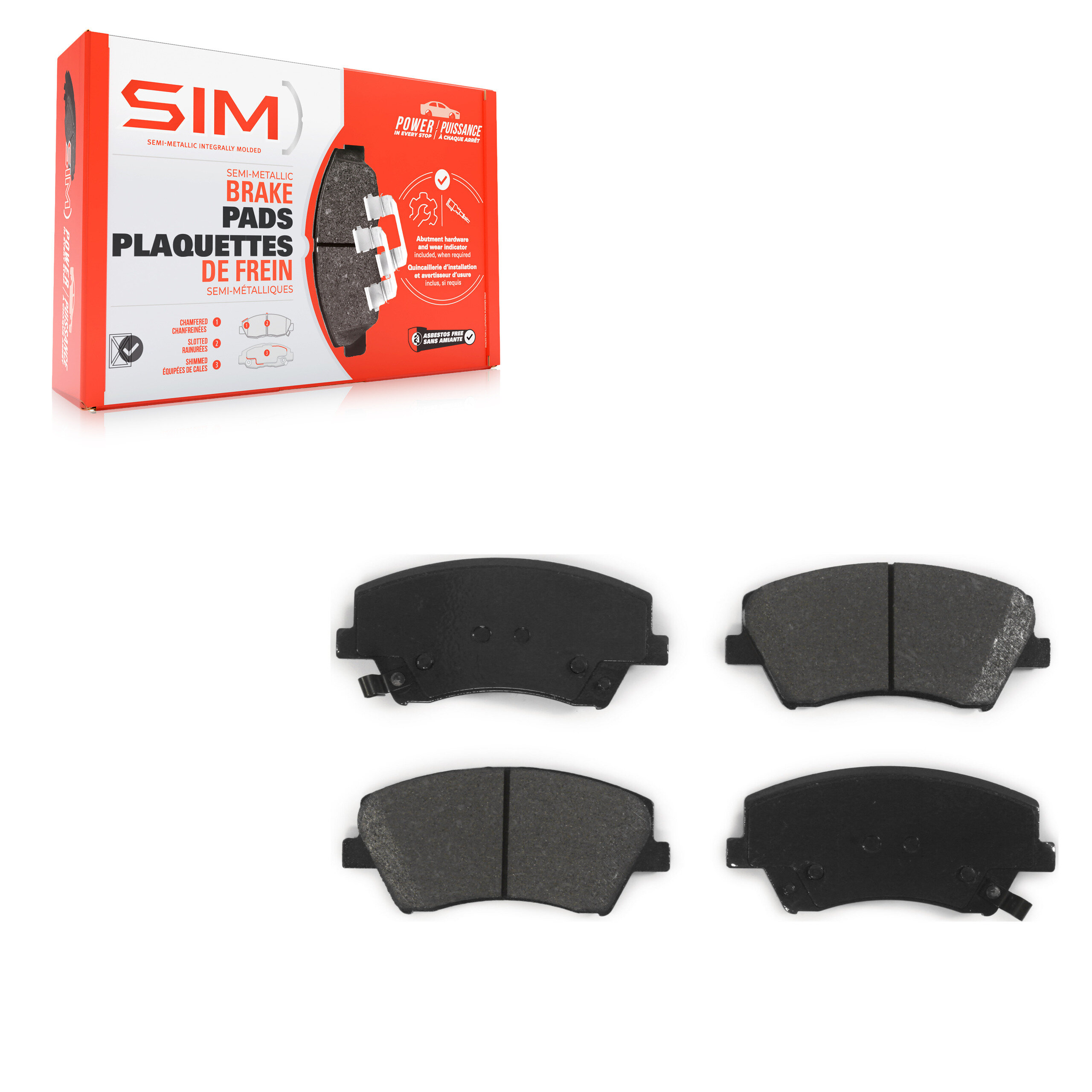 SIM - SIM-1912 - Front Disc Brake Pad