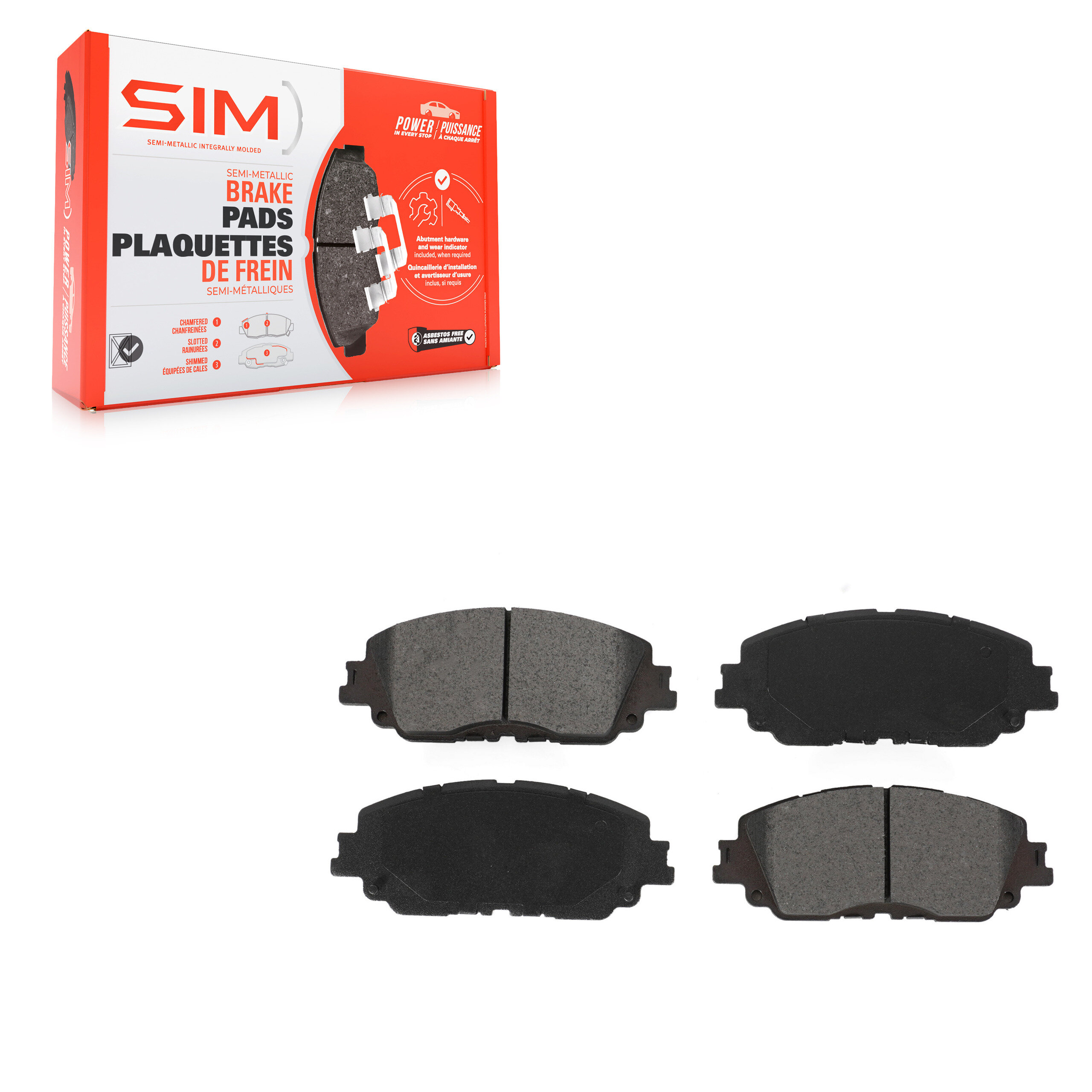 SIM - SIM-2076 - Front Disc Brake Pad