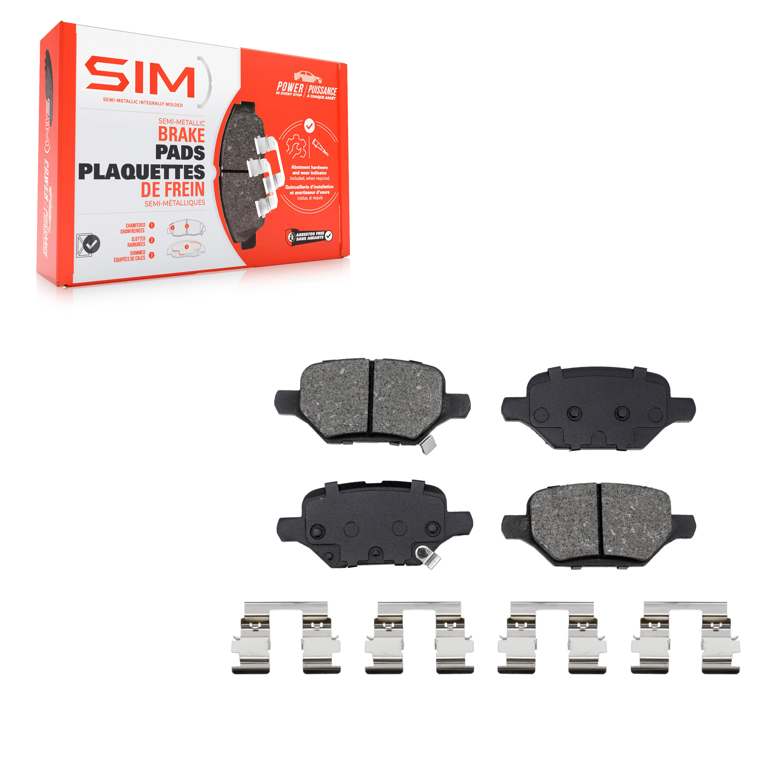 SIM - SIM-2168 - Rear Disc Brake Pad