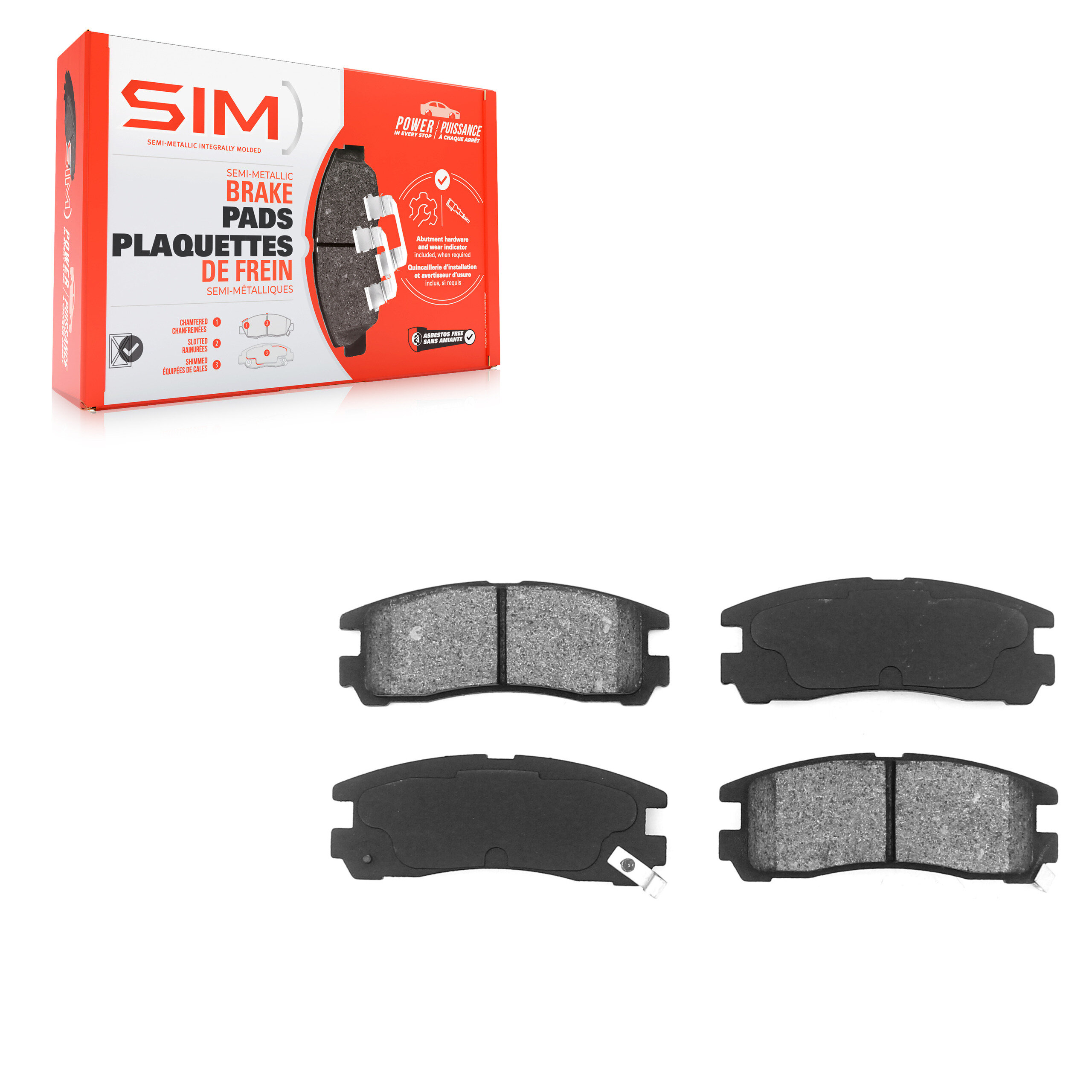 SIM - SIM-383 - Rear Disc Brake Pad