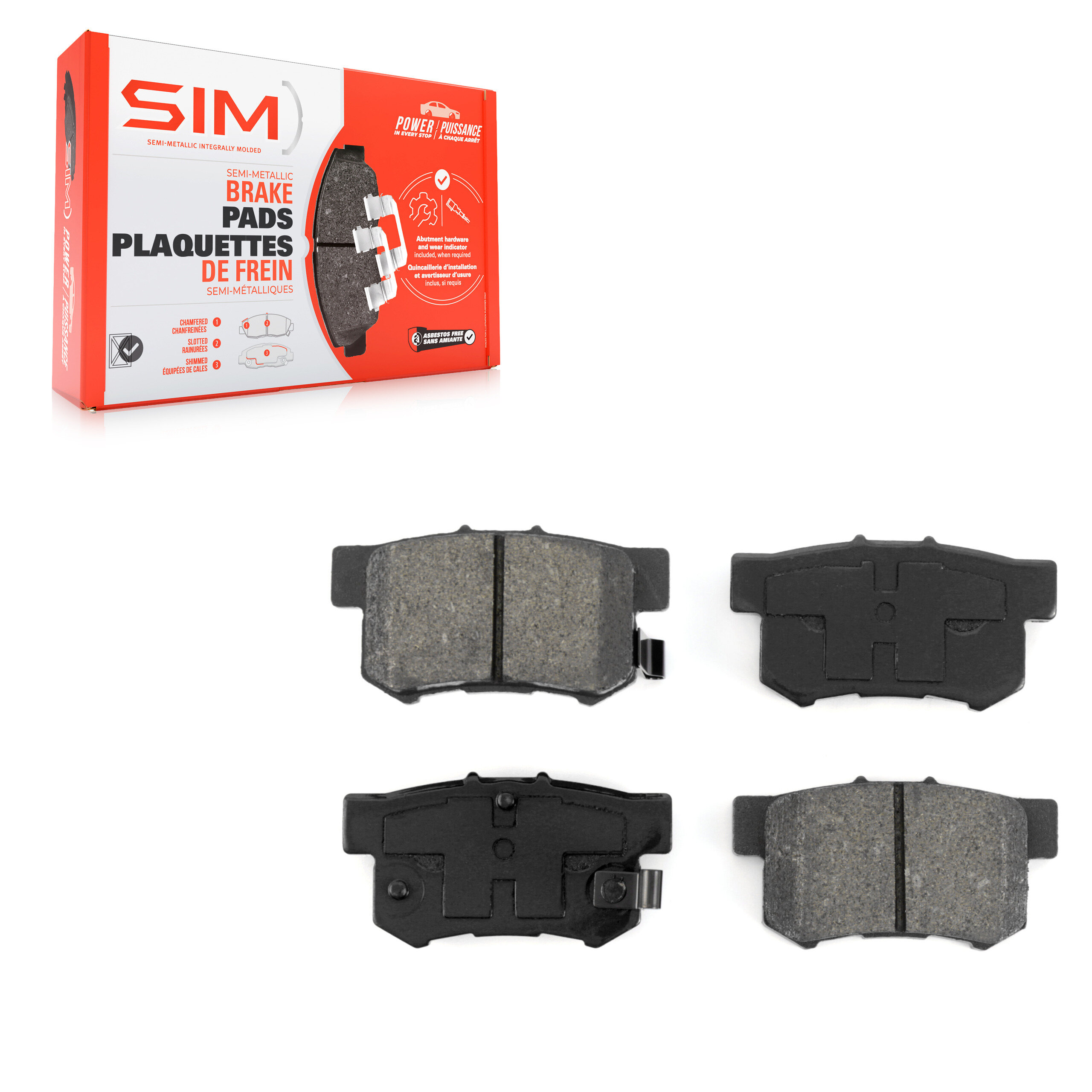 SIM - SIM-537 - Rear Disc Brake Pad