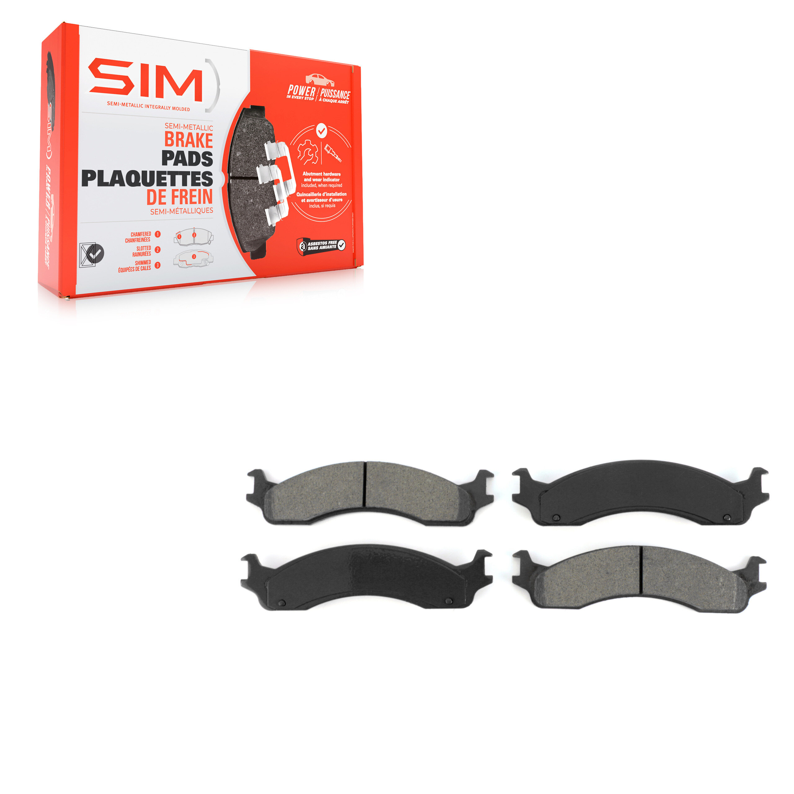 SIM - SIM-655 - Front Disc Brake Pad