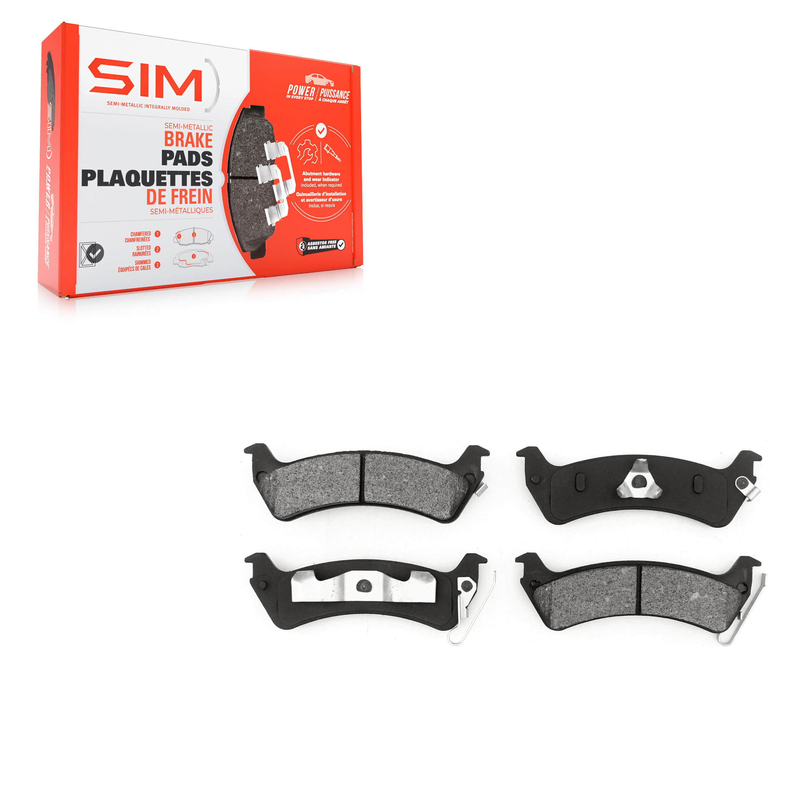 SIM - SIM-666 - Rear Disc Brake Pad