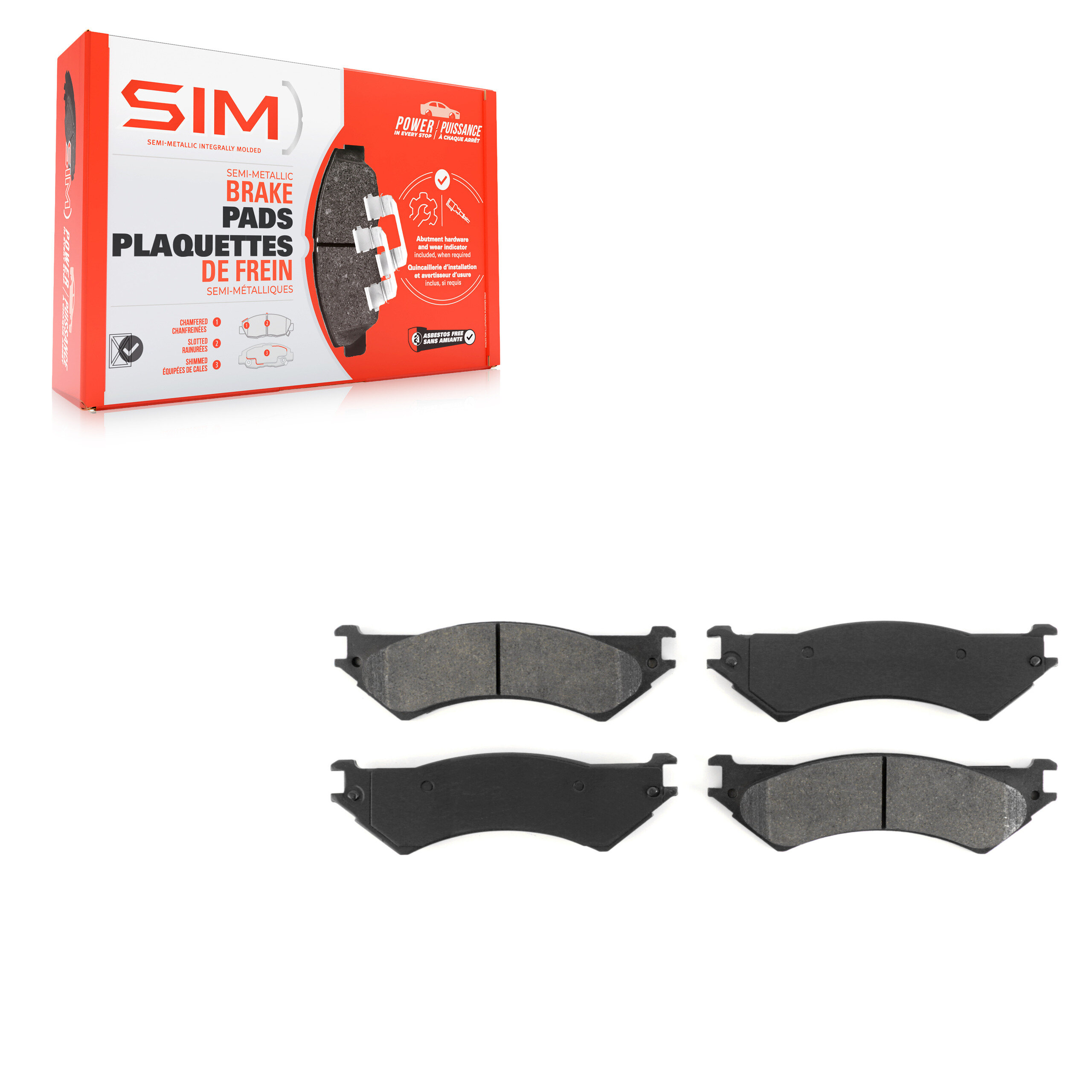 SIM - SIM-802 - Rear Disc Brake Pad