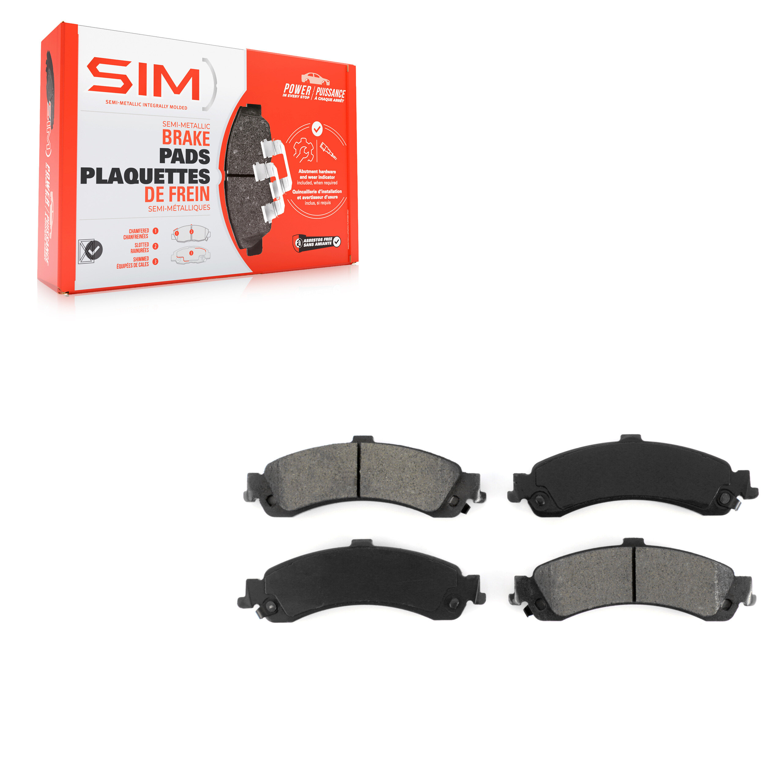 SIM - SIM-834 - Rear Disc Brake Pad