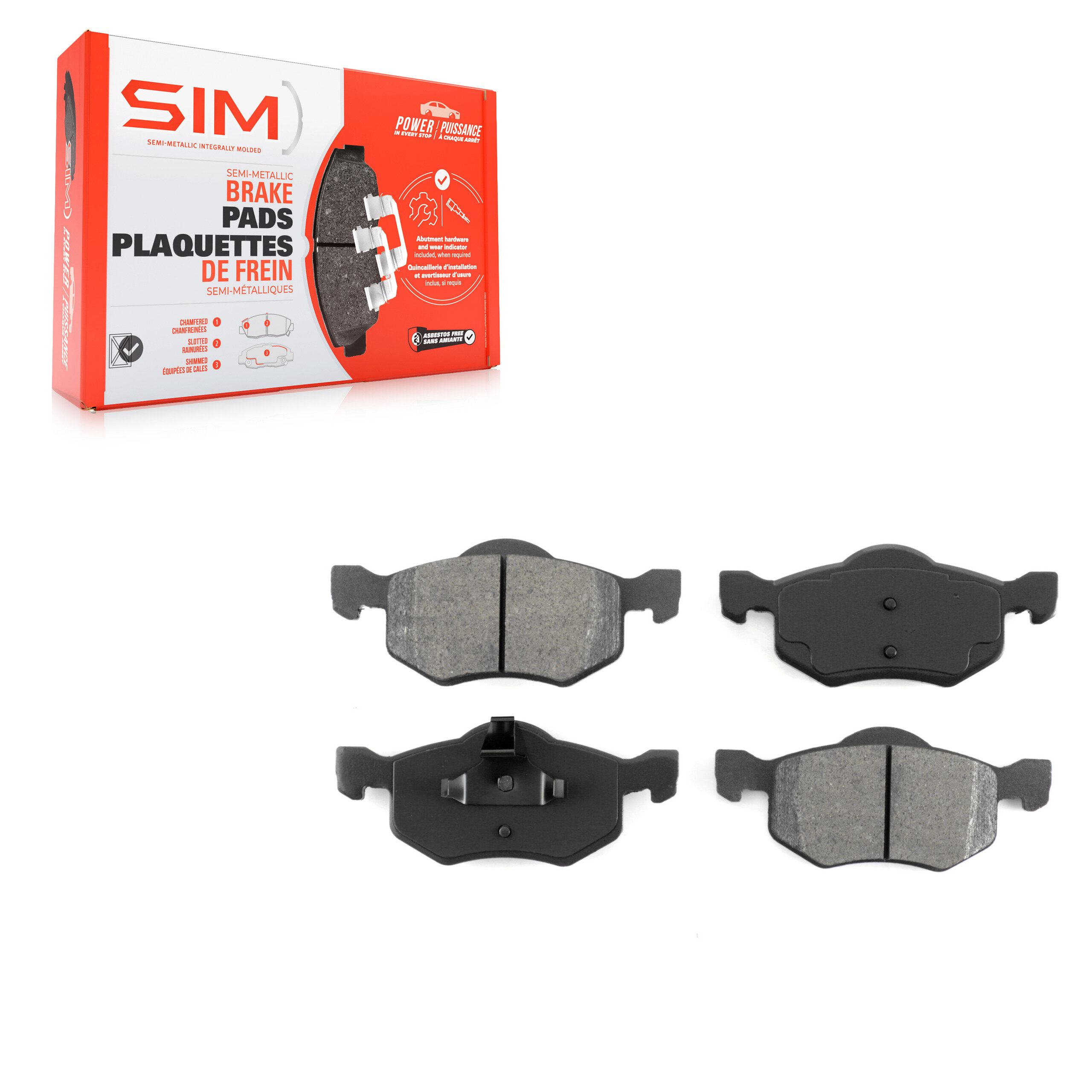 SIM - SIM-843 - Front Disc Brake Pad