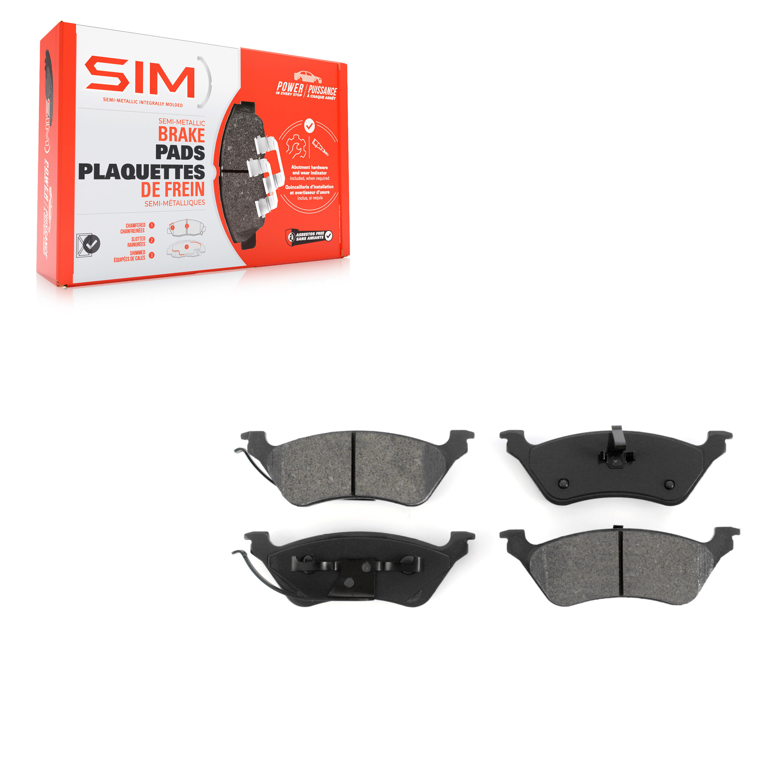 SIM - SIM-858 - Rear Disc Brake Pad