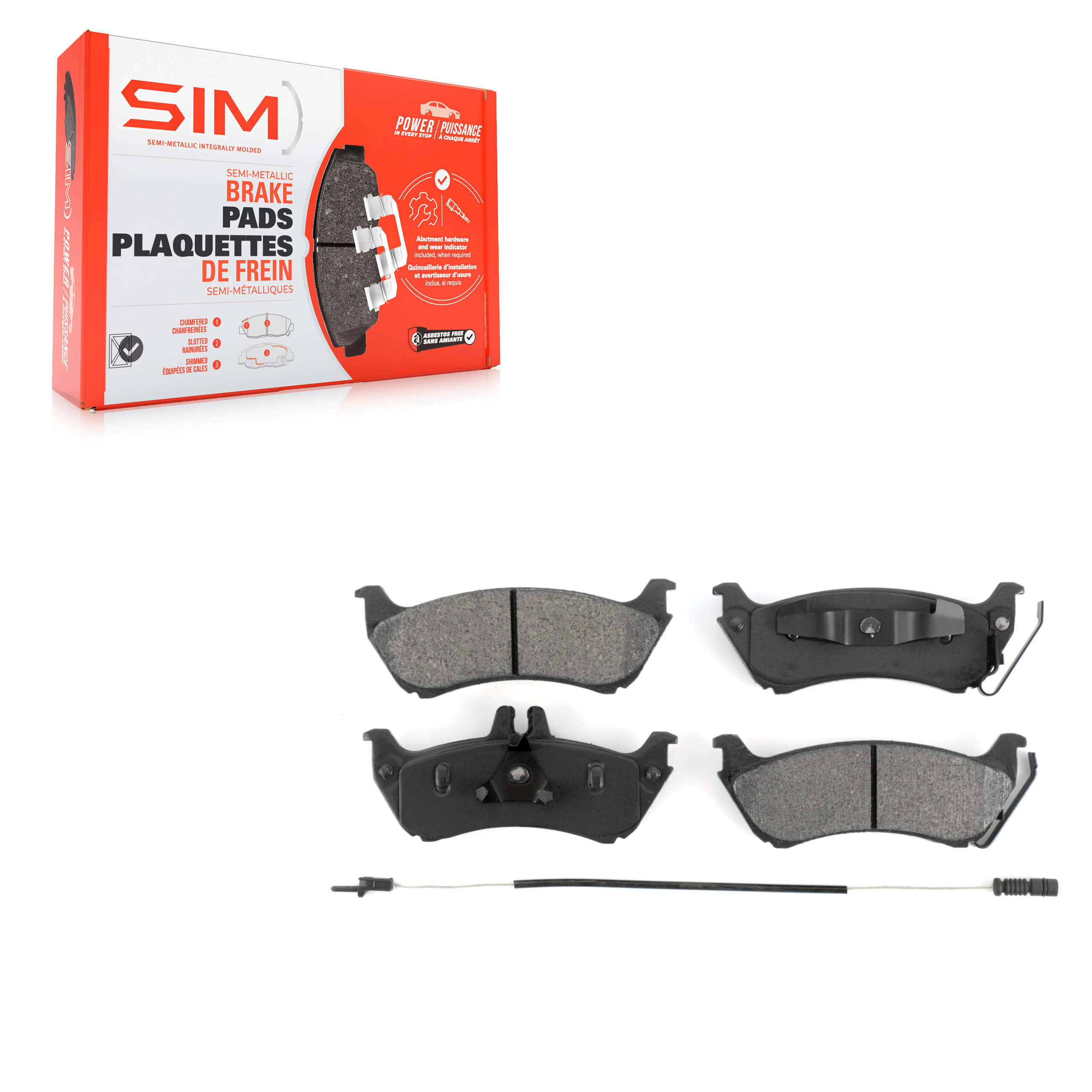 SIM - SIM-875 - Rear Disc Brake Pad