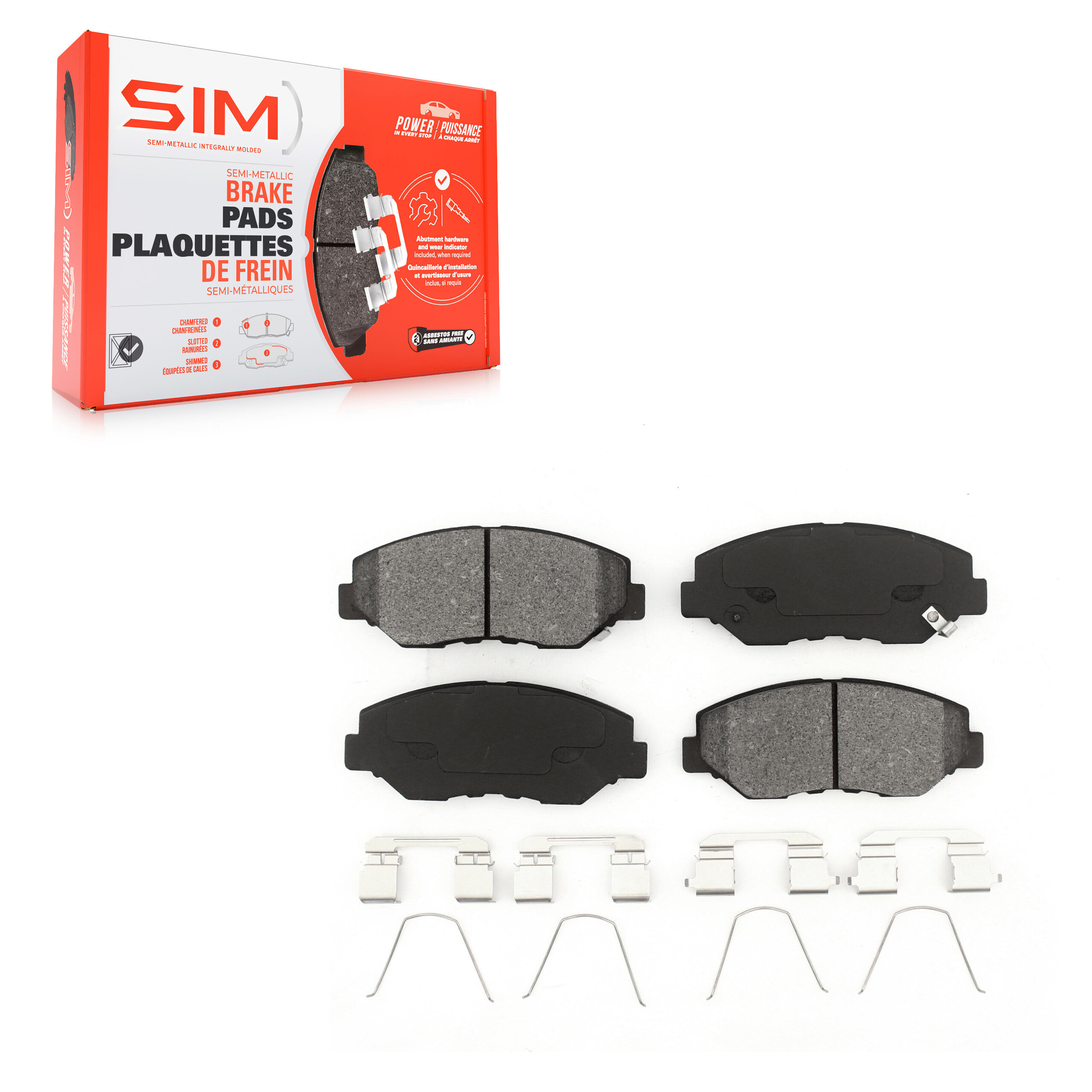 SIM Front Semi-Metallic Brake Pads Set SIM-914-1684-22