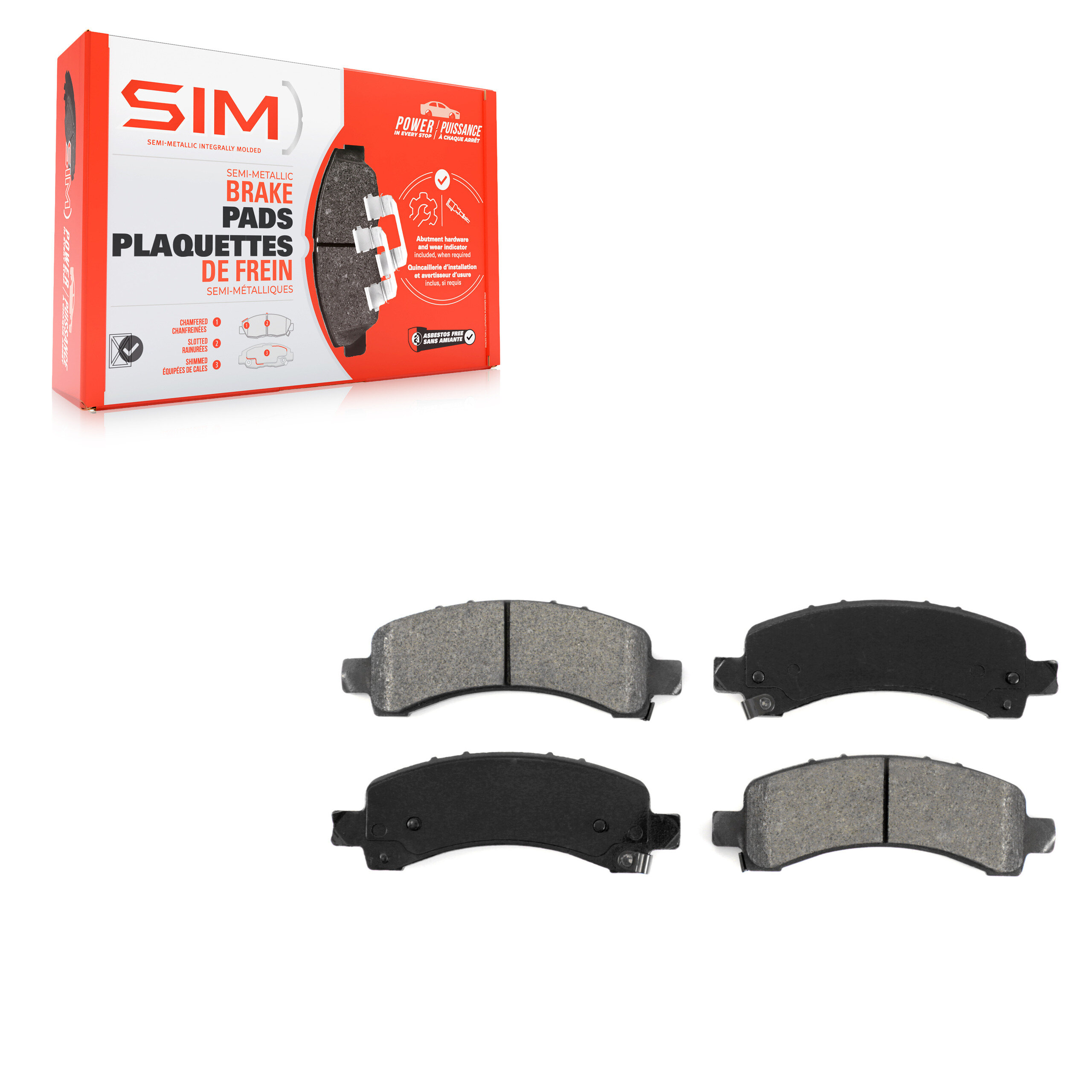 SIM - SIM-974A - Rear Disc Brake Pad