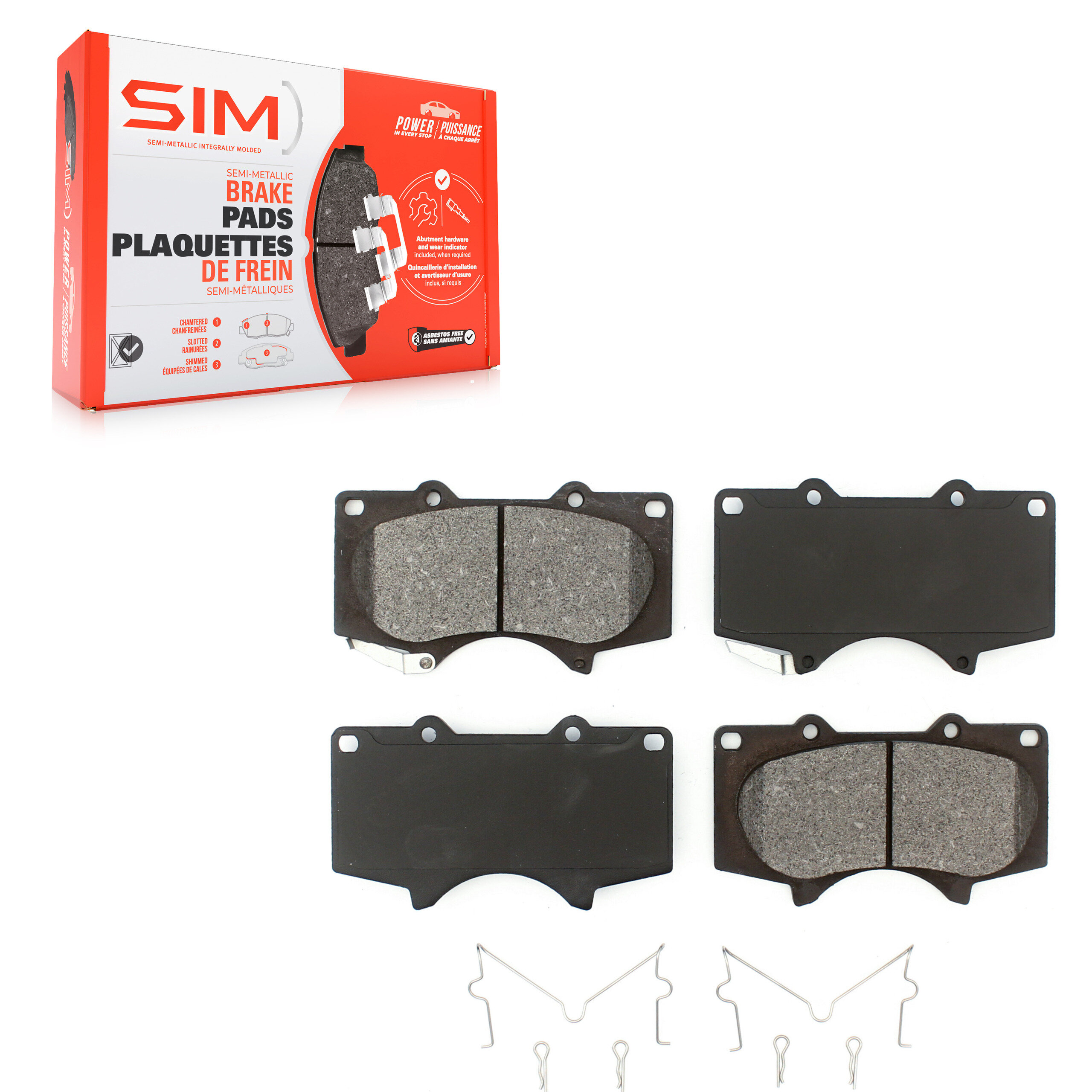 SIM Front Semi-Metallic Brake Pads Set SIM-976-1684-22
