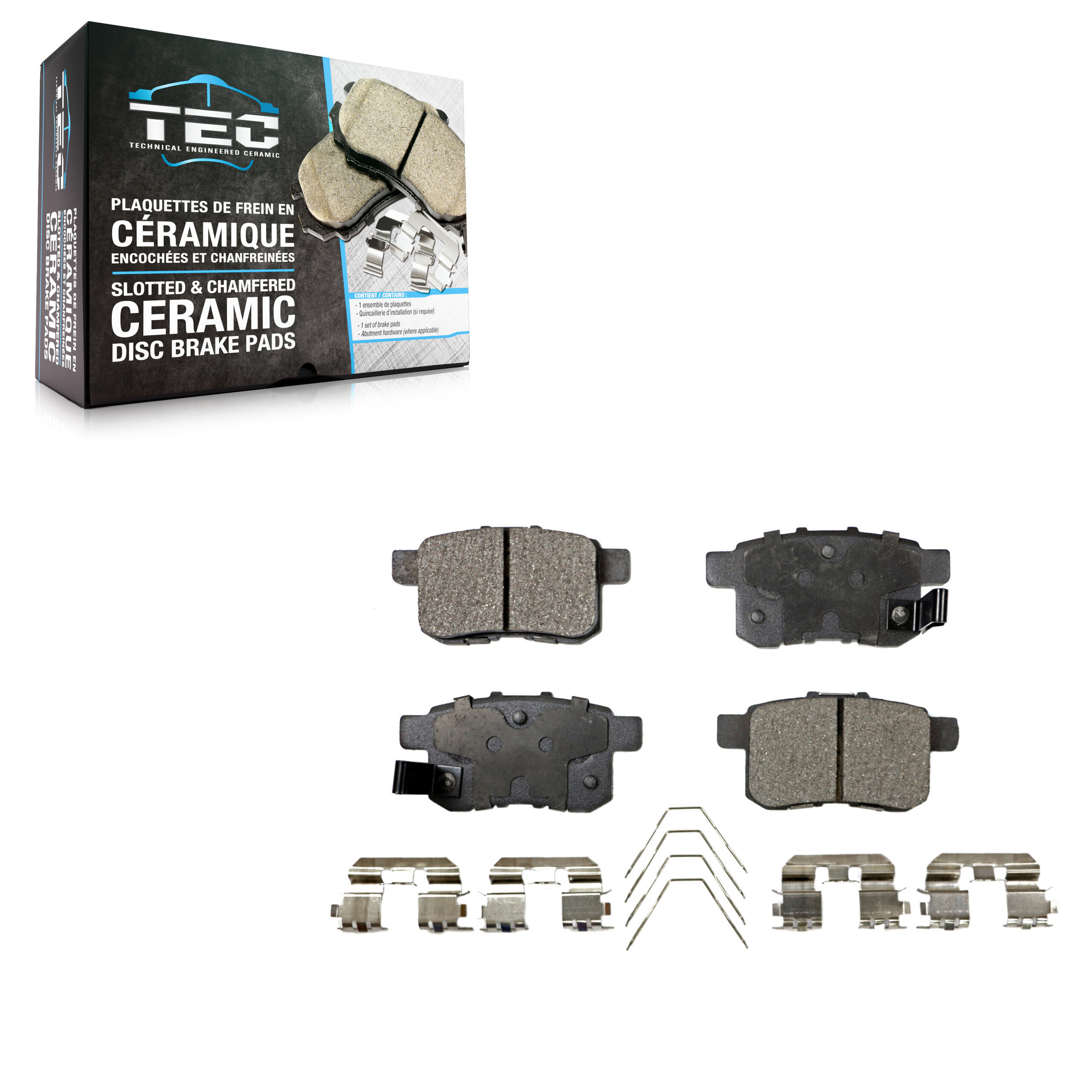 TEC Rear Ceramic Brake Pads Set TEC-1451-1684-30