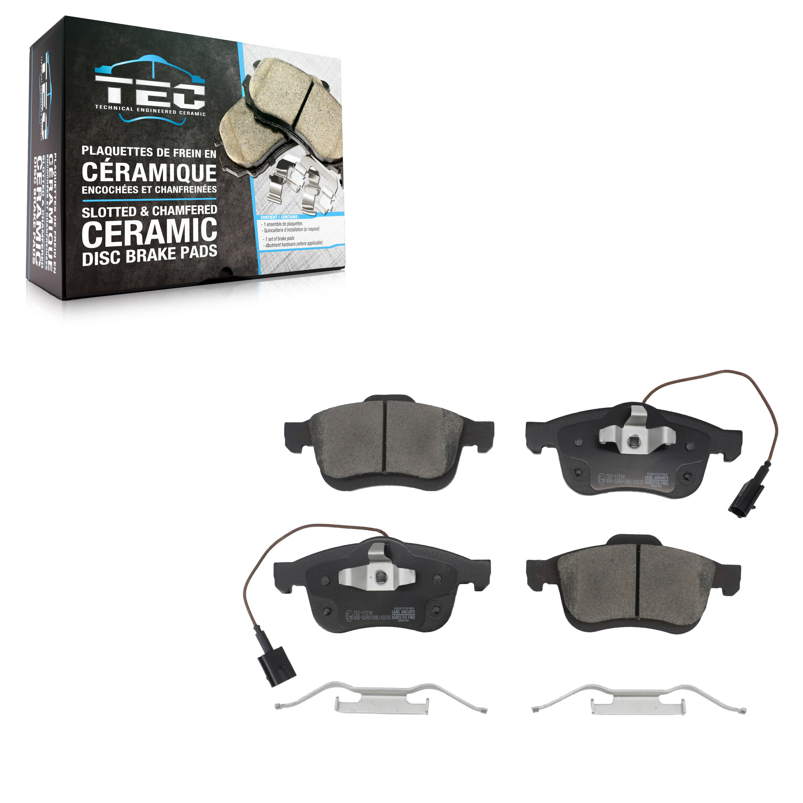 TEC - TEC-1721A - Front Disc Brake Pad