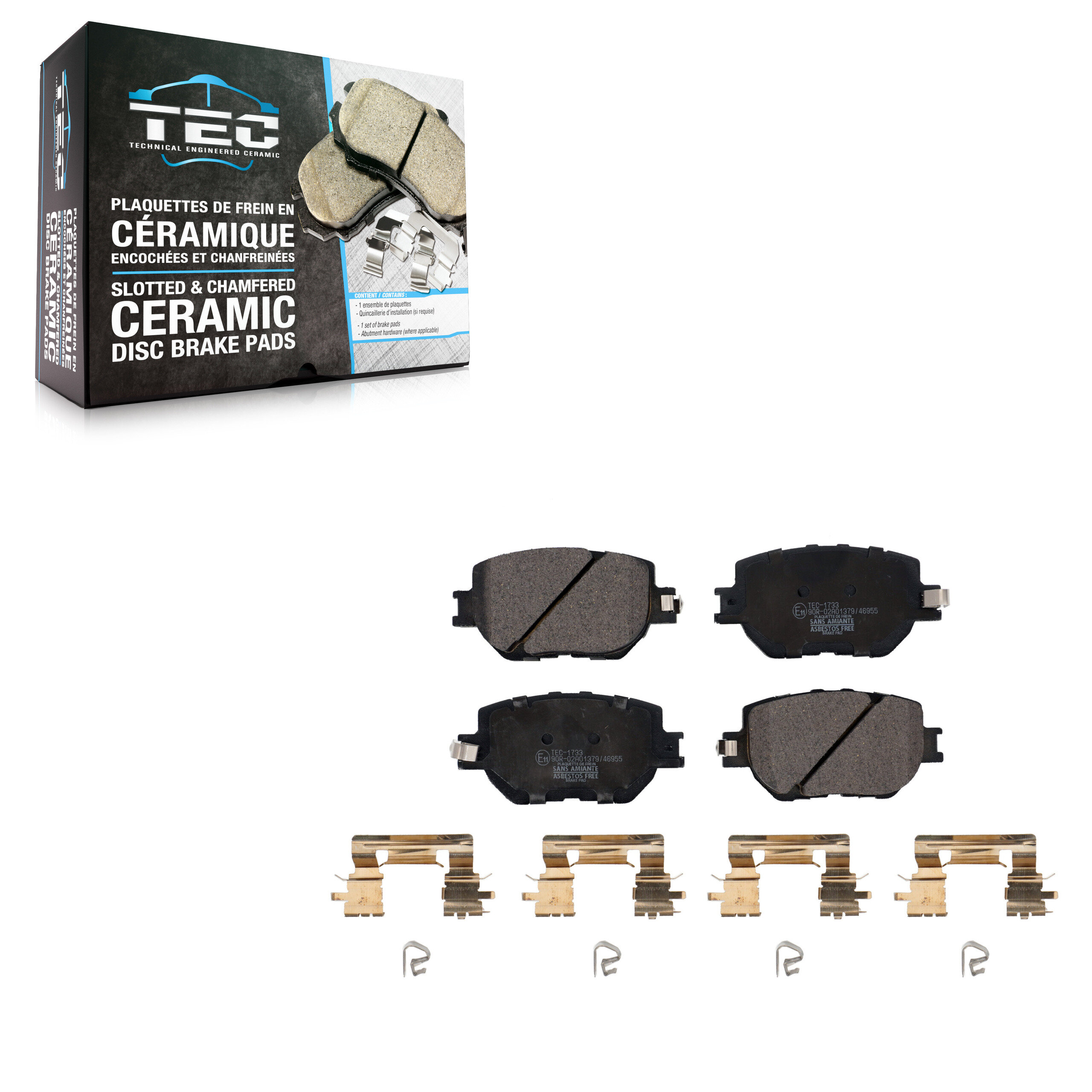 TEC - TEC-1733 - Front Disc Brake Pad