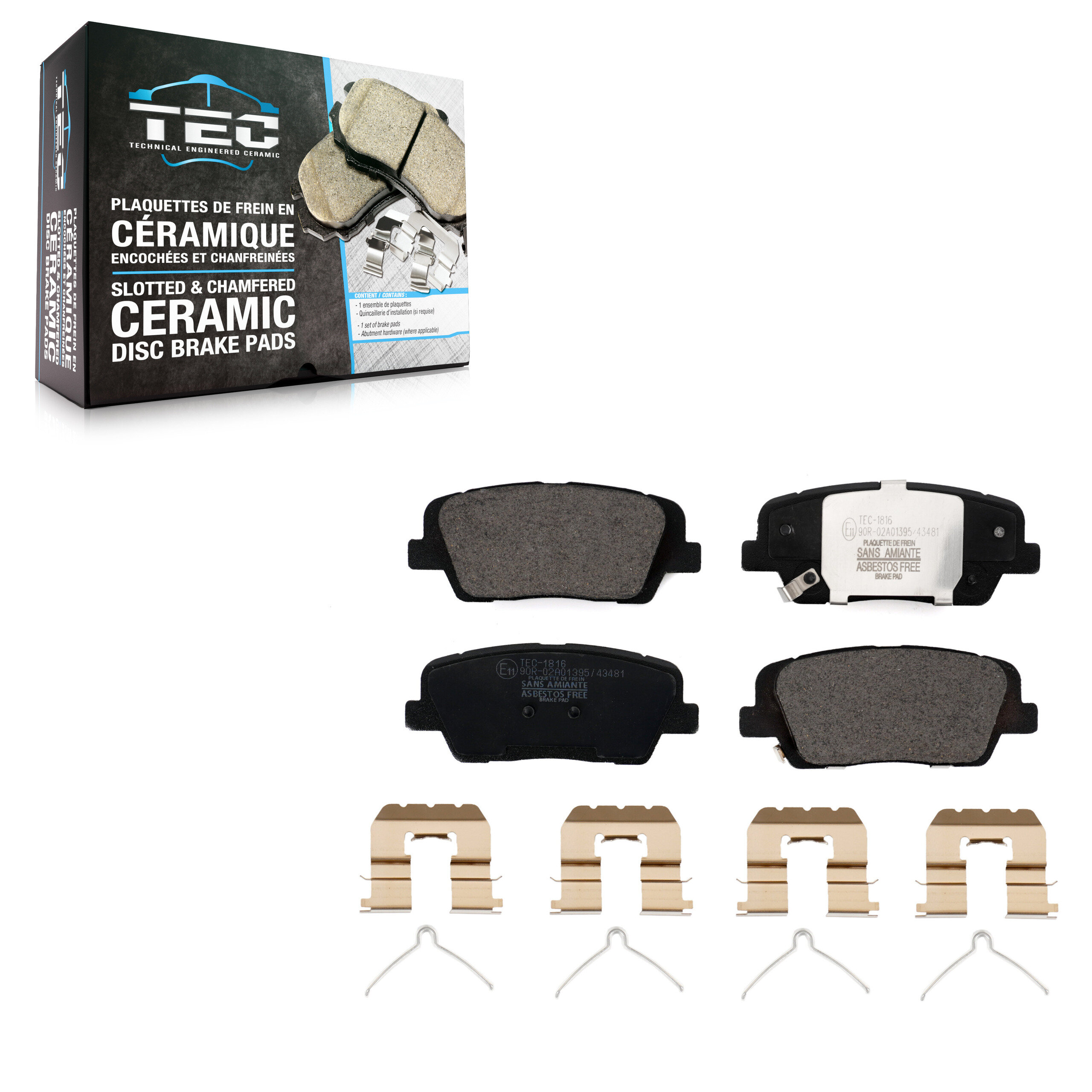 TEC - TEC-1816 - Rear Disc Brake Pad