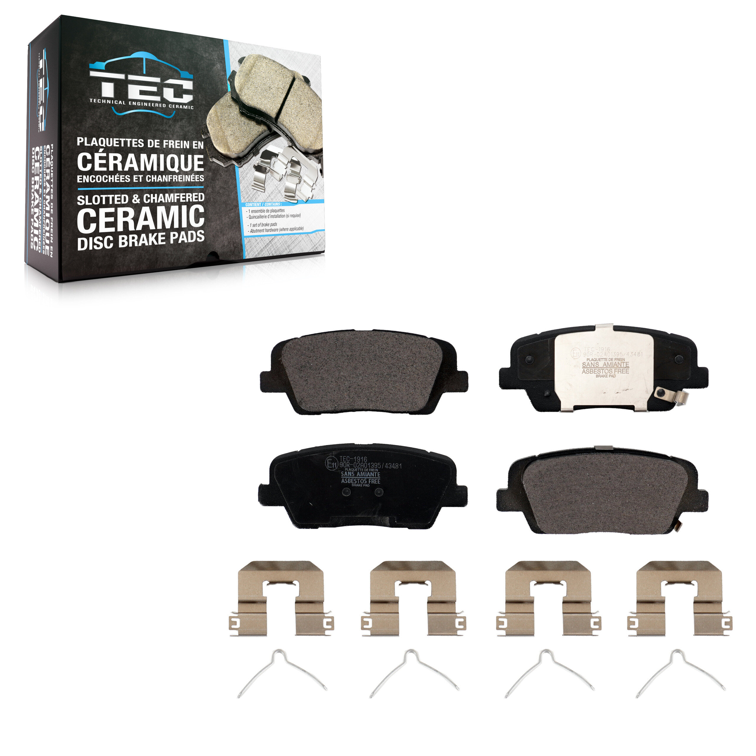 TEC - TEC-1916 - Rear Disc Brake Pad