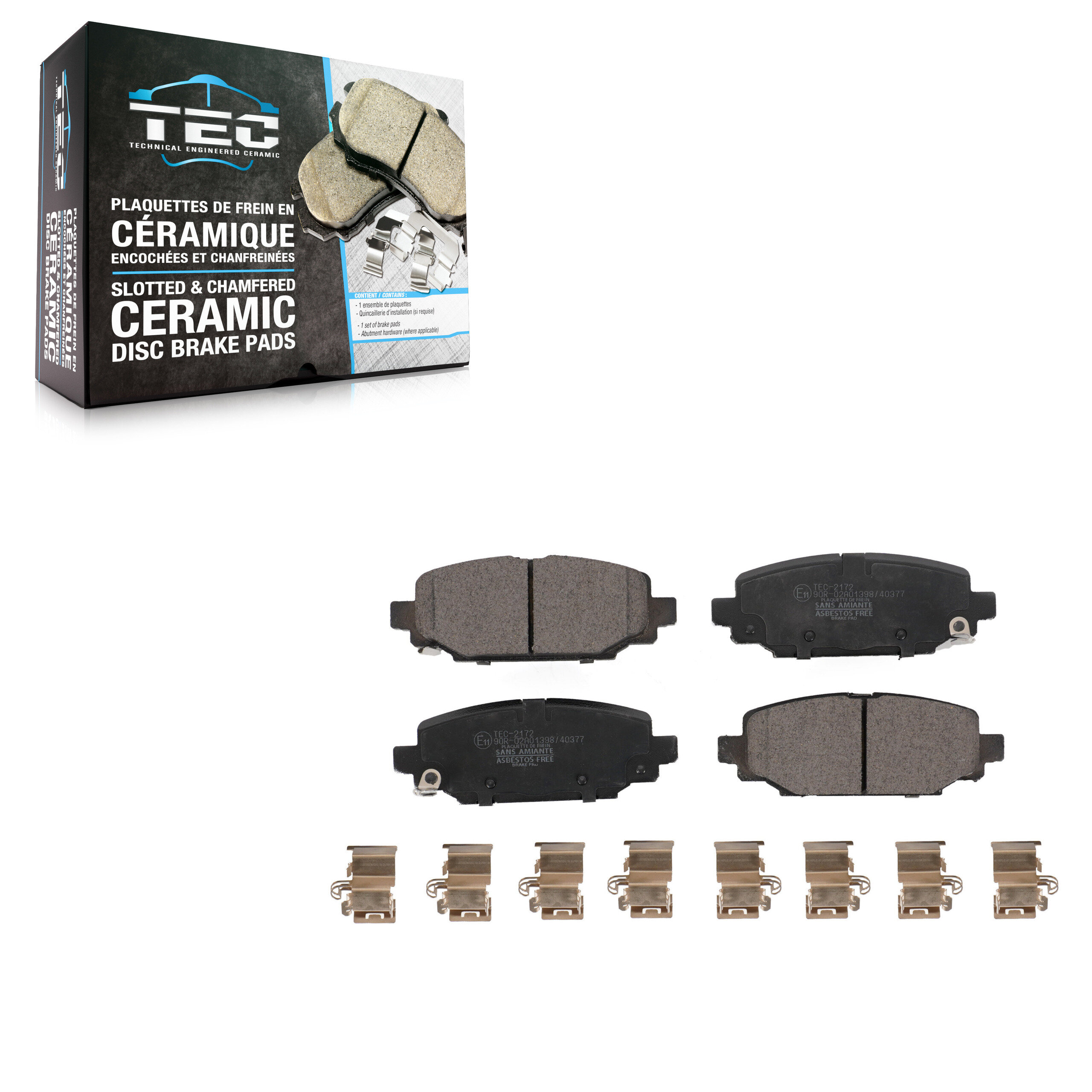 TEC Rear Ceramic Brake Pads Set TEC-2172-1684-30