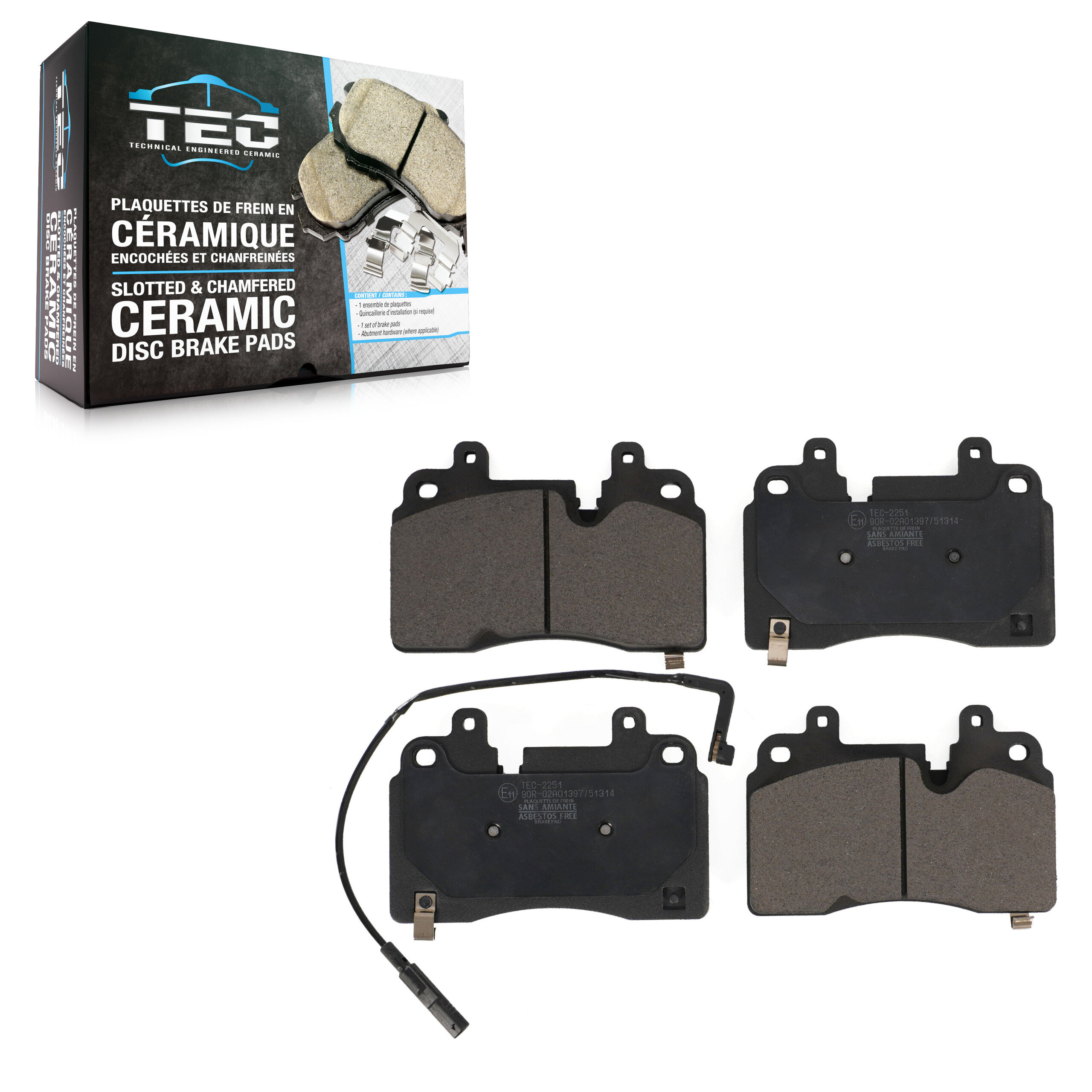 TEC - TEC-2251 - Front Disc Brake Pad