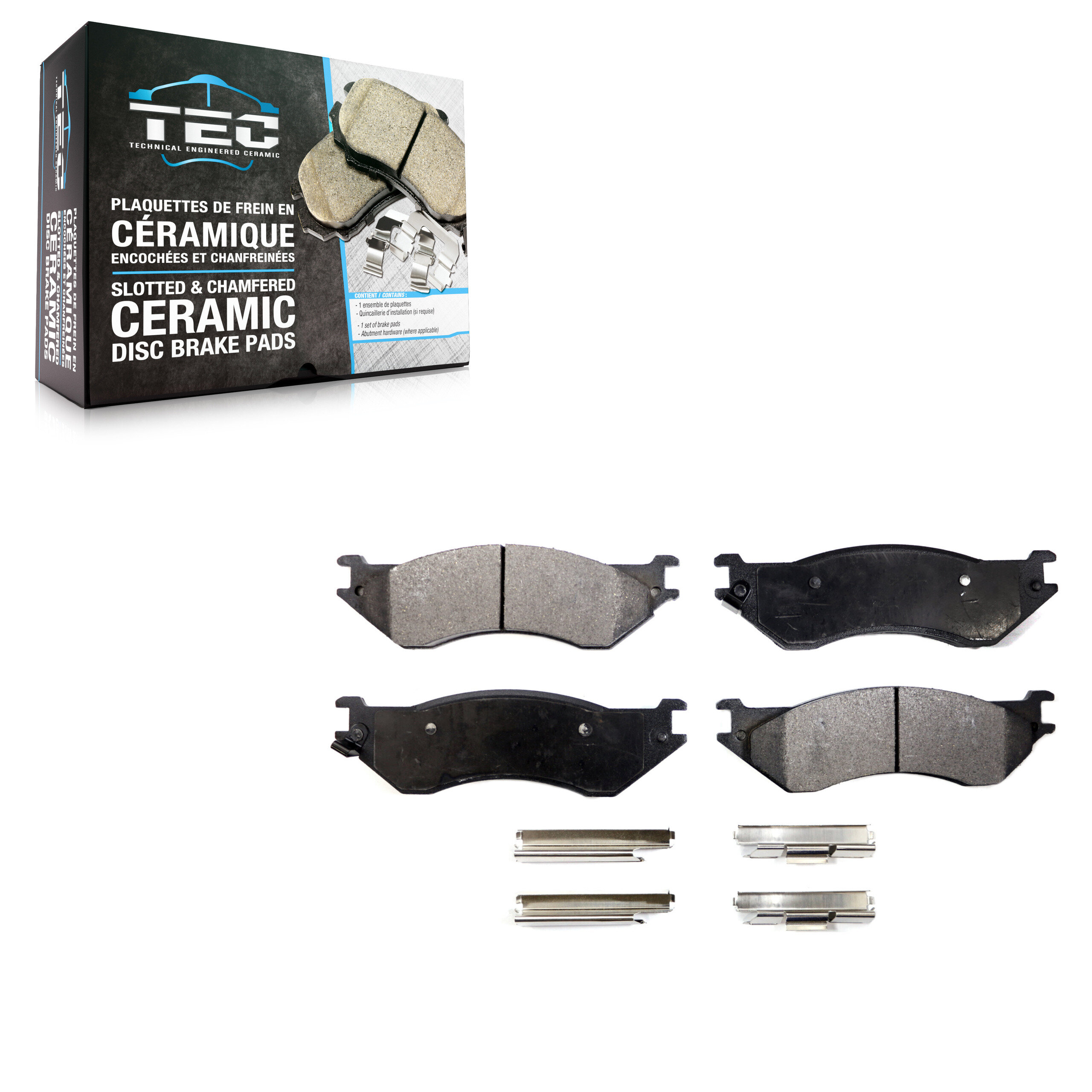 TEC Front Ceramic Brake Pads Set TEC-702-1684-22