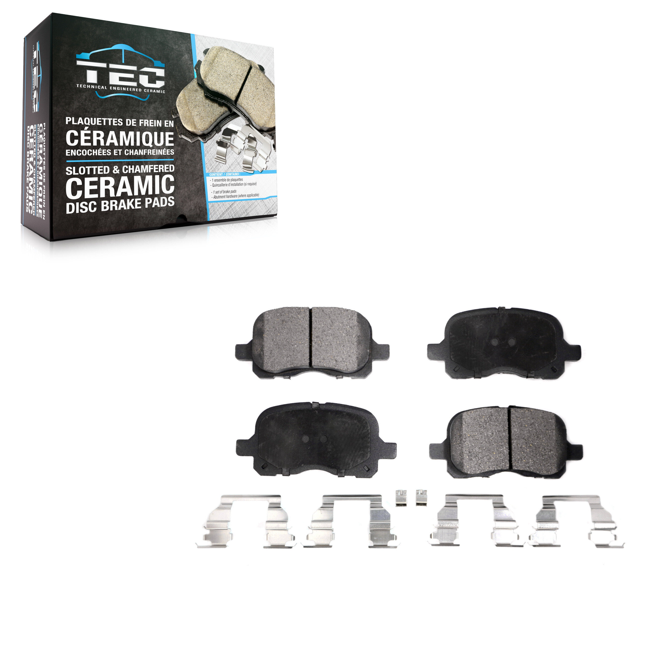 TEC Front Ceramic Brake Pads Set TEC-741-1684-22
