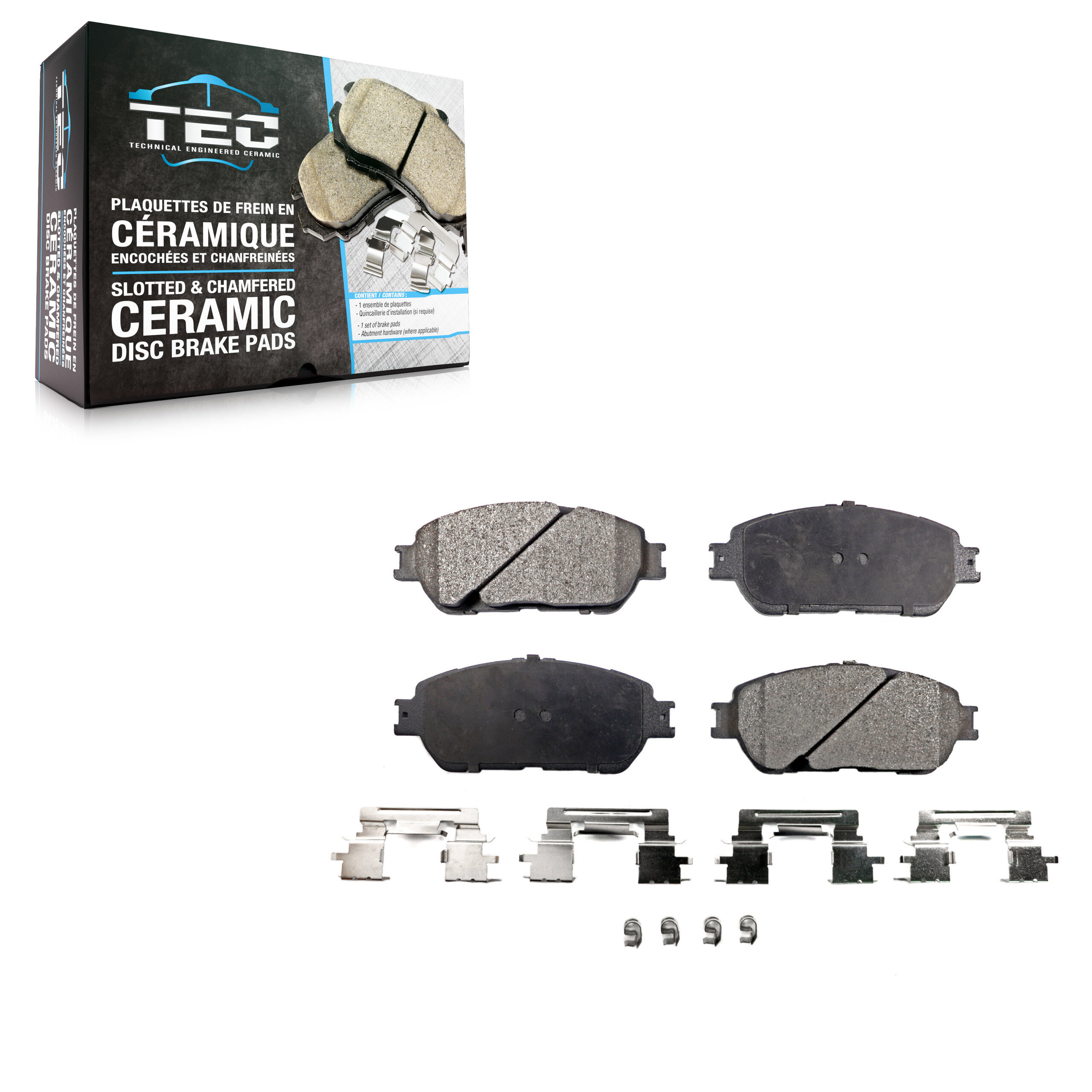 TEC Front Ceramic Brake Pads Set TEC-906-1684-22