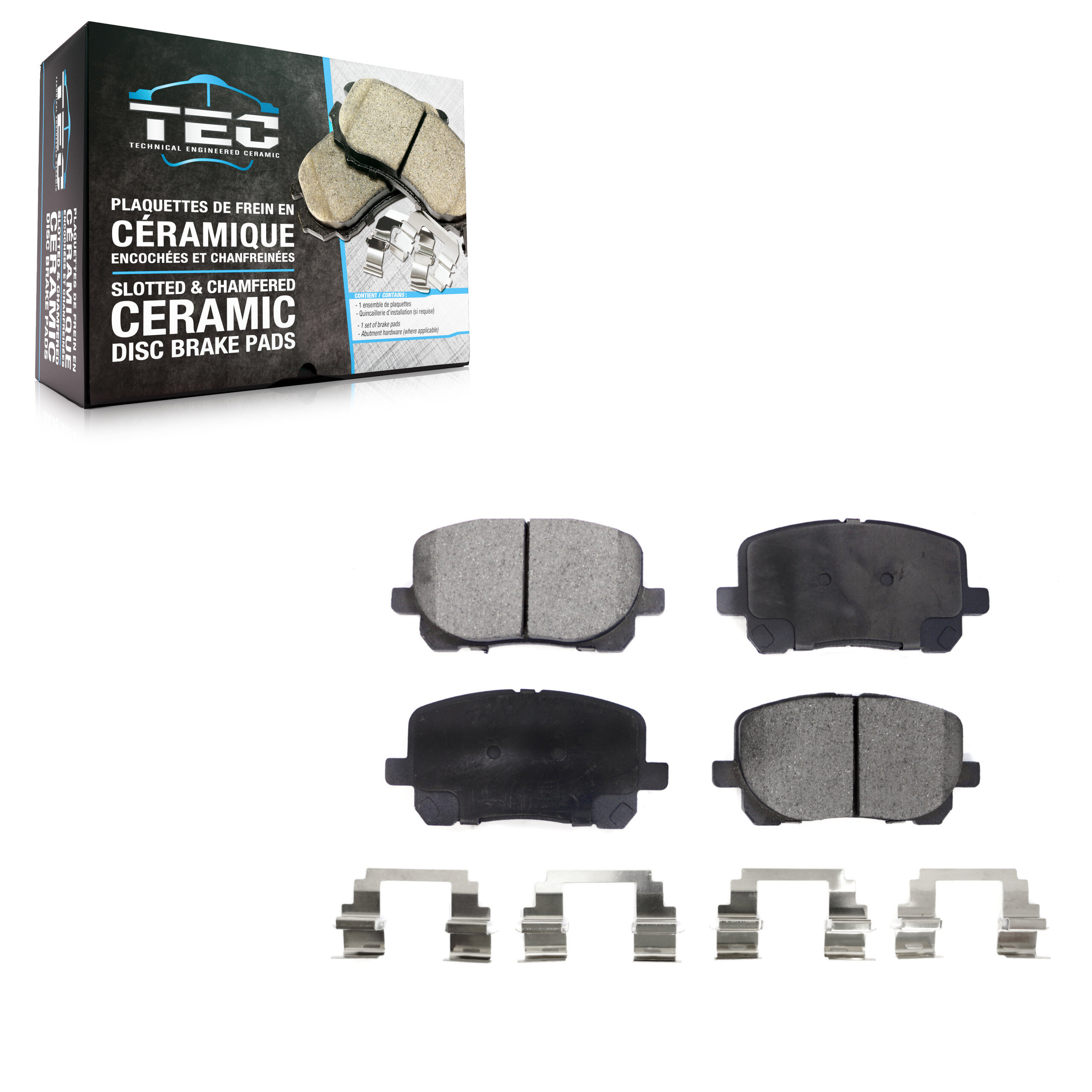 TEC Front Ceramic Brake Pads Set TEC-923-1684-22