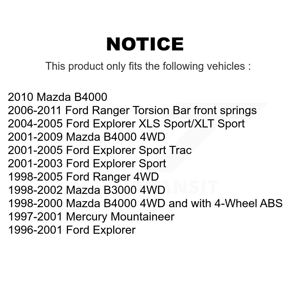 [Avant droite] Tuyau hydraulique de frein avant droit pour Ford Ranger Mazda B4000 Explorer Trac sportif