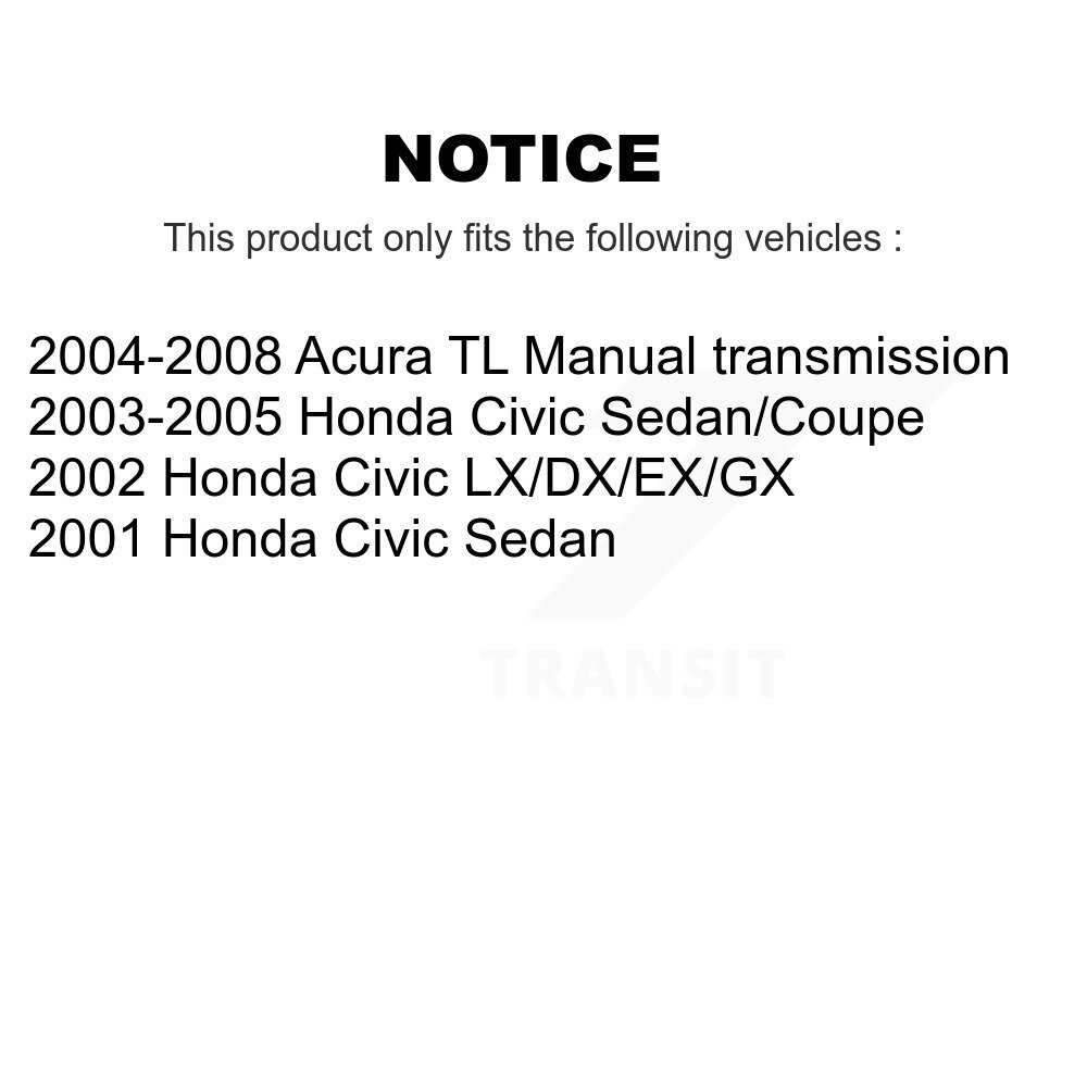 [Arrière] Tuyau hydraulique de frein pour Honda Civic Acura TL 12-H620020