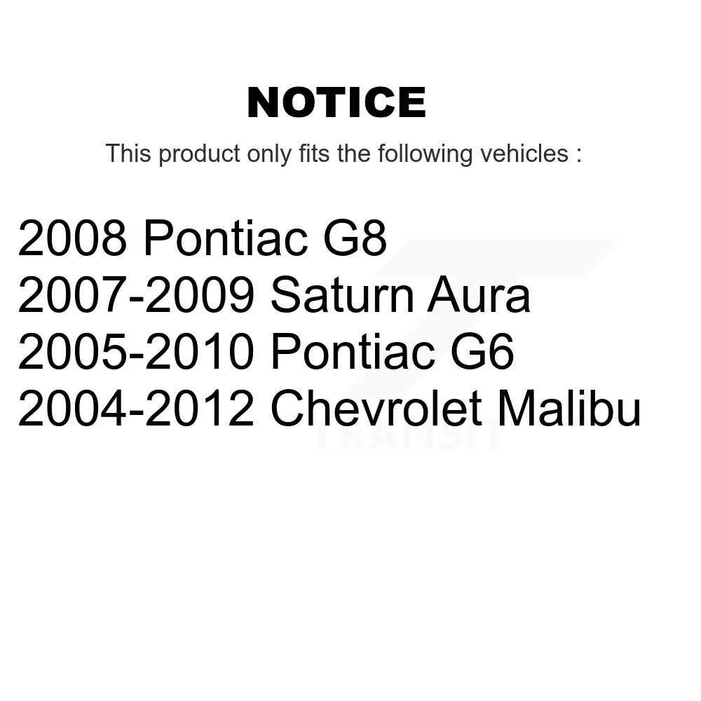 [Front Left] Pose hydraulique du frein avant gauche pour Chevrolet Malibu Pontiac G6 Saturne Aura