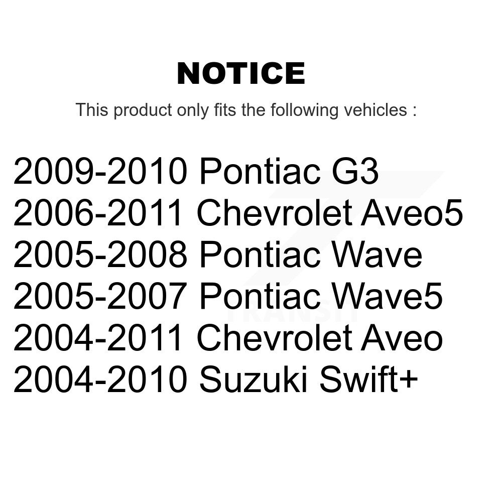 [Front] Tuyau hydraulique de frein avant pour Chevrolet Aveo Pontiac Aveo5 Wave G3 Suzuki Wave5