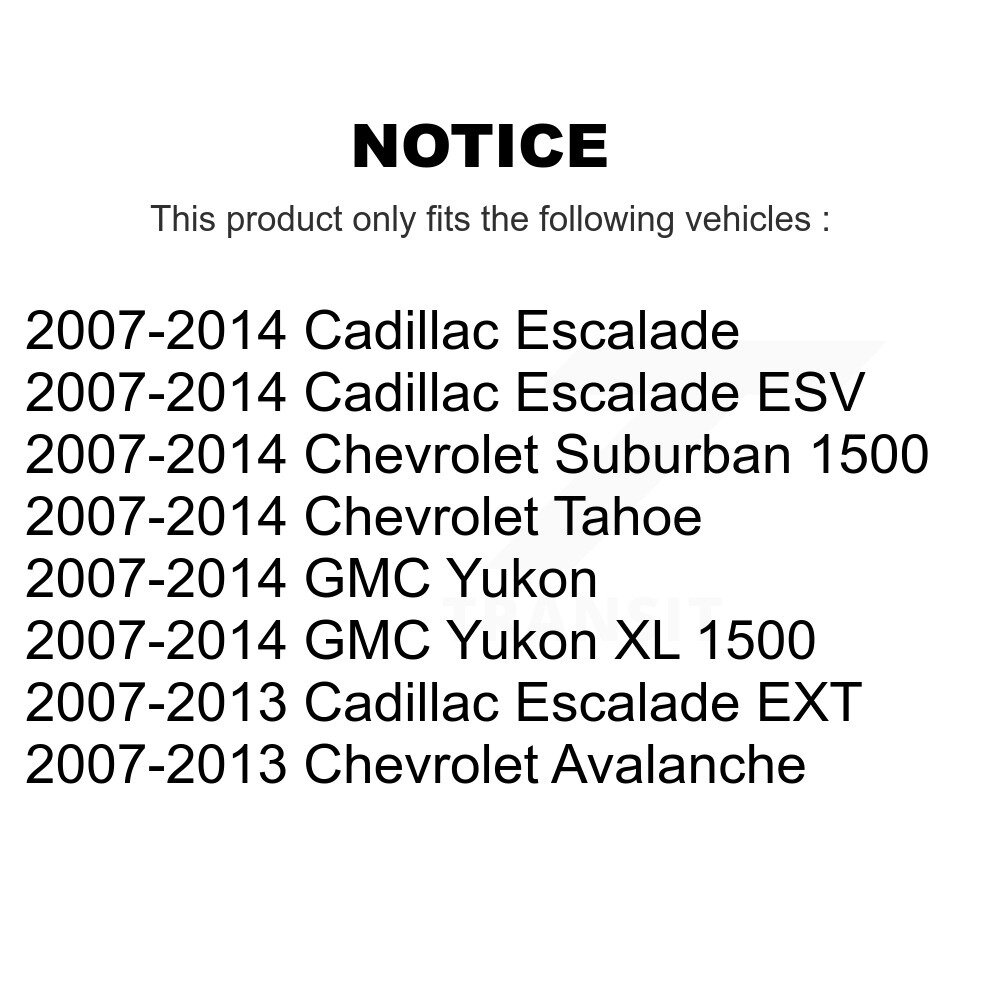 [Arrière gauche] Tuyau hydraulique de frein arrière gauche pour Chevrolet Avalanche GMC Cadillac Tahoe Yukon