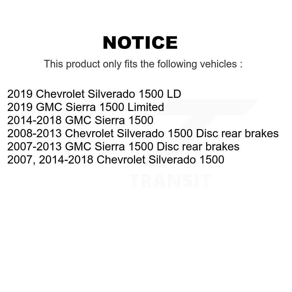 [Arrière droite] Tuyau hydraulique de frein arrière droit pour GMC Sierra 1500 Chevrolet Silverado LD