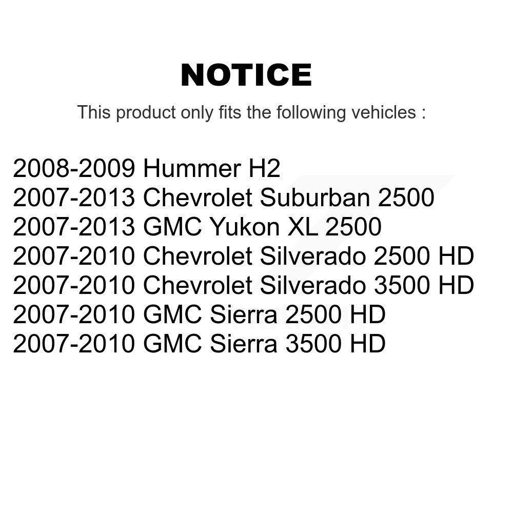 [Front Left] Tuyau hydraulique de frein avant gauche pour Chevrolet GMC Sierra 2500 HD Silverado 3500