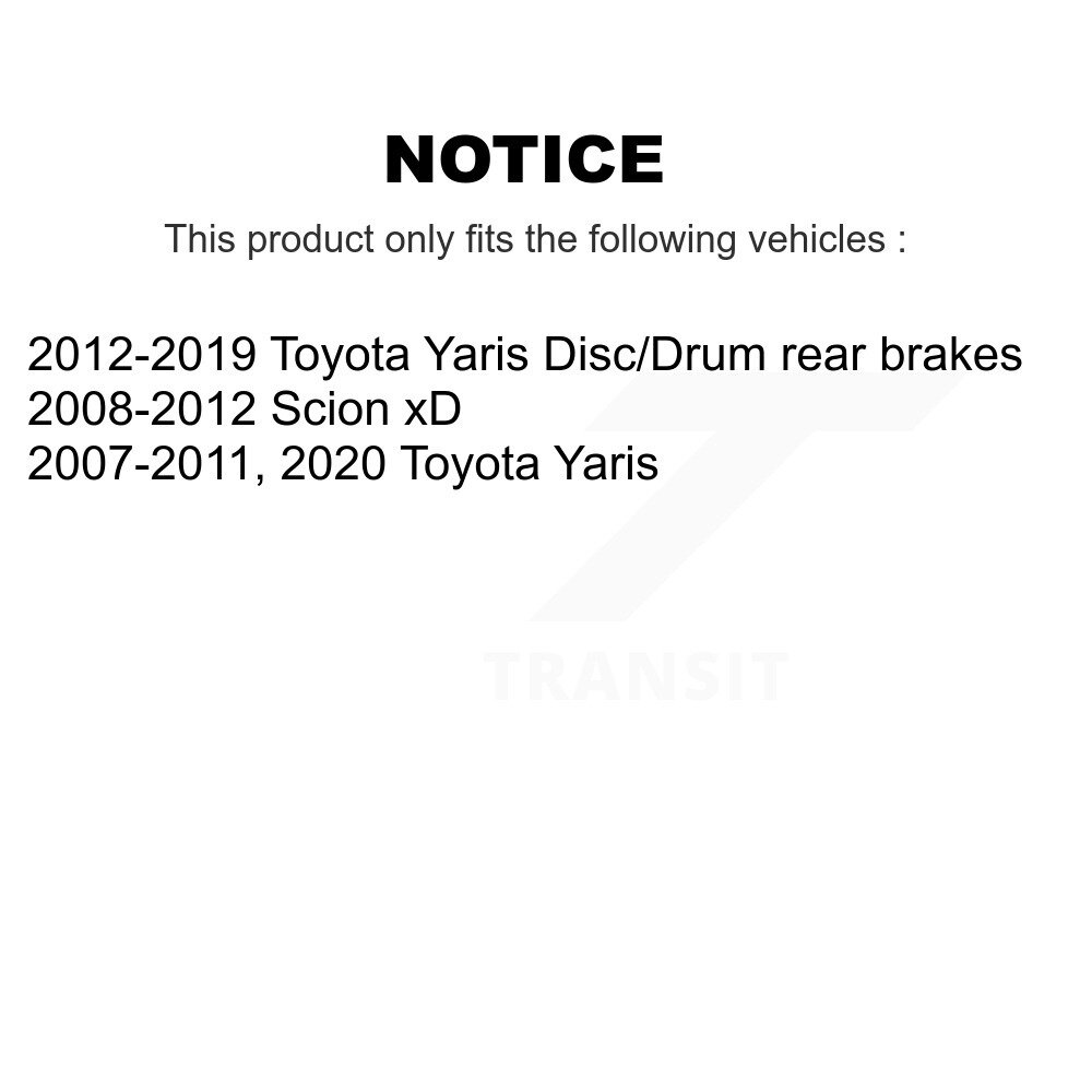 [Arrière gauche] Tuyau hydraulique de frein arrière gauche pour Toyota Yaris Scion xD 12-H621061