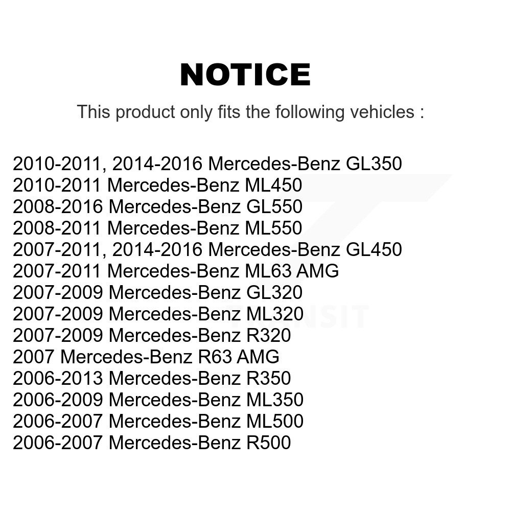 [Front] Tuyau hydraulique de frein avant pour Mercedes-Benz GL350 ML320 ML350 R350 GL550 GL450