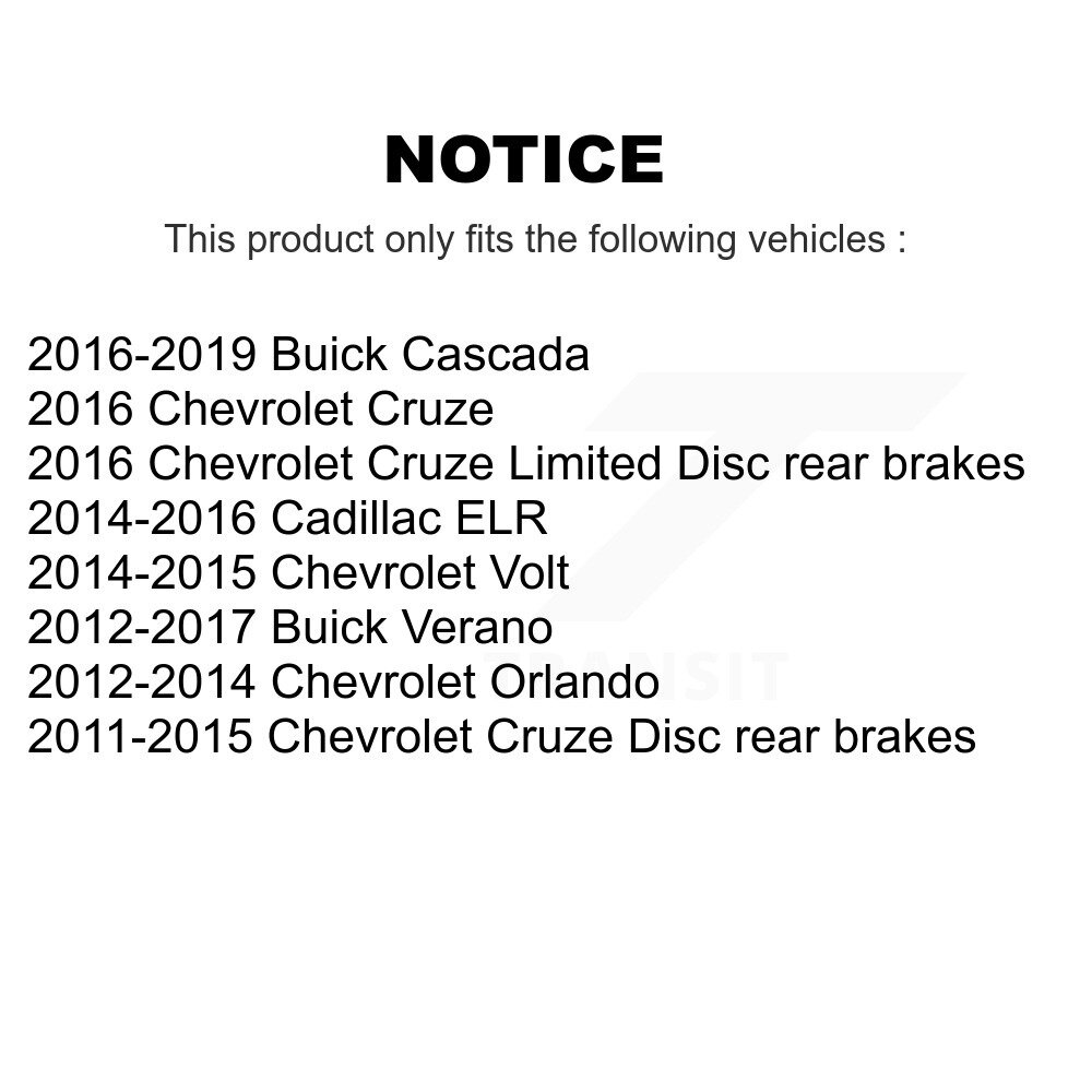 [Arrière gauche] Tuyau hydraulique de frein arrière gauche pour Chevrolet Cruze Buick Verano Limited Orlando