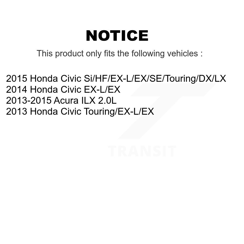 [Front Left] Tuyau hydraulique de frein avant gauche pour Honda Civic Acura ILX 12-H622061
